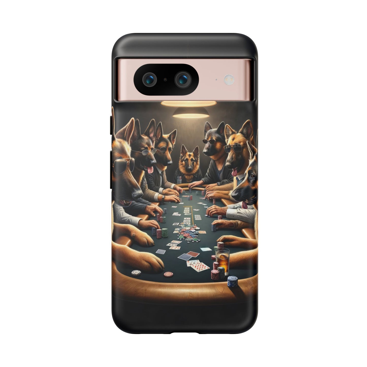 German Shepherds Playing Poker Tough Phone Case