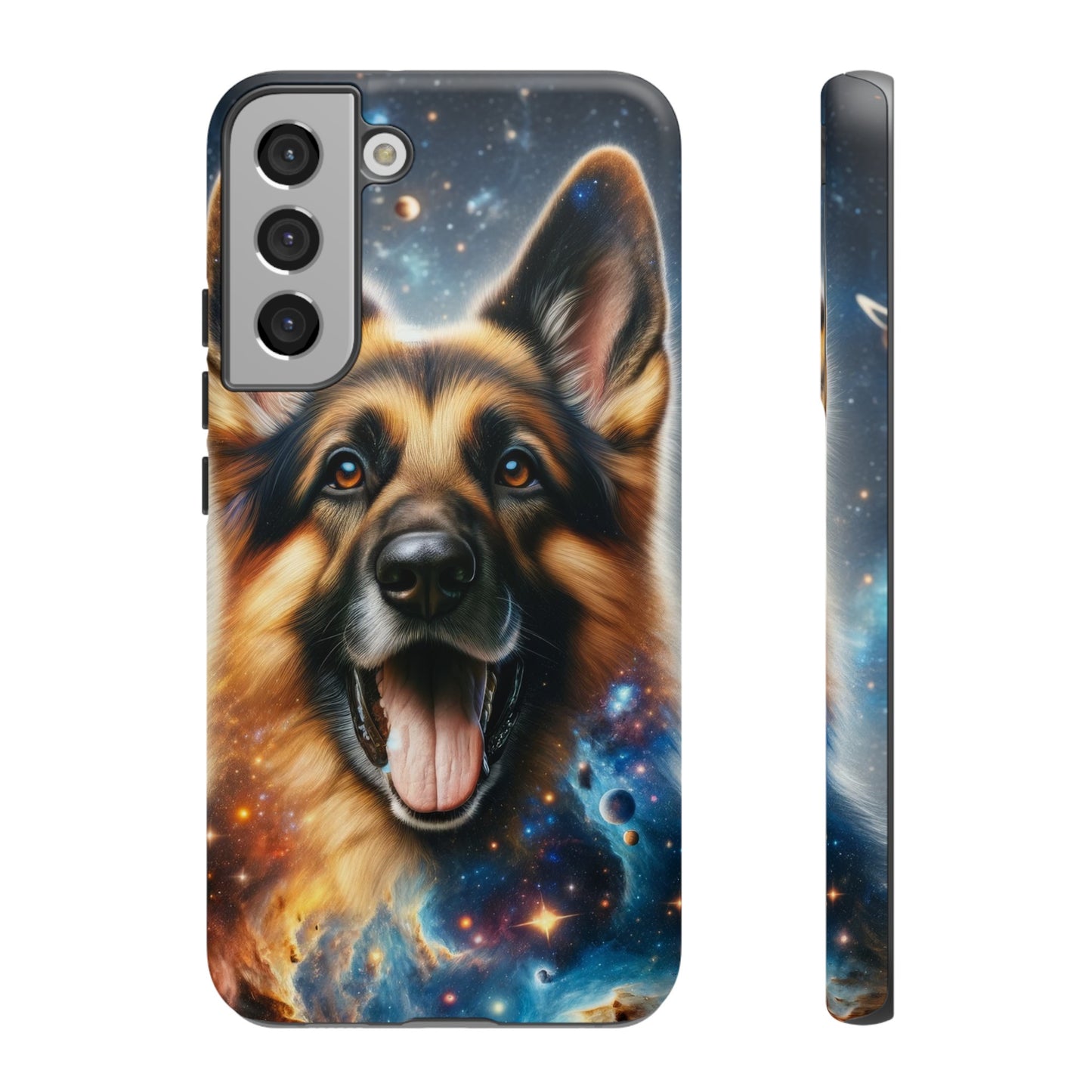 German Shepherd in Space Tough Phone Case