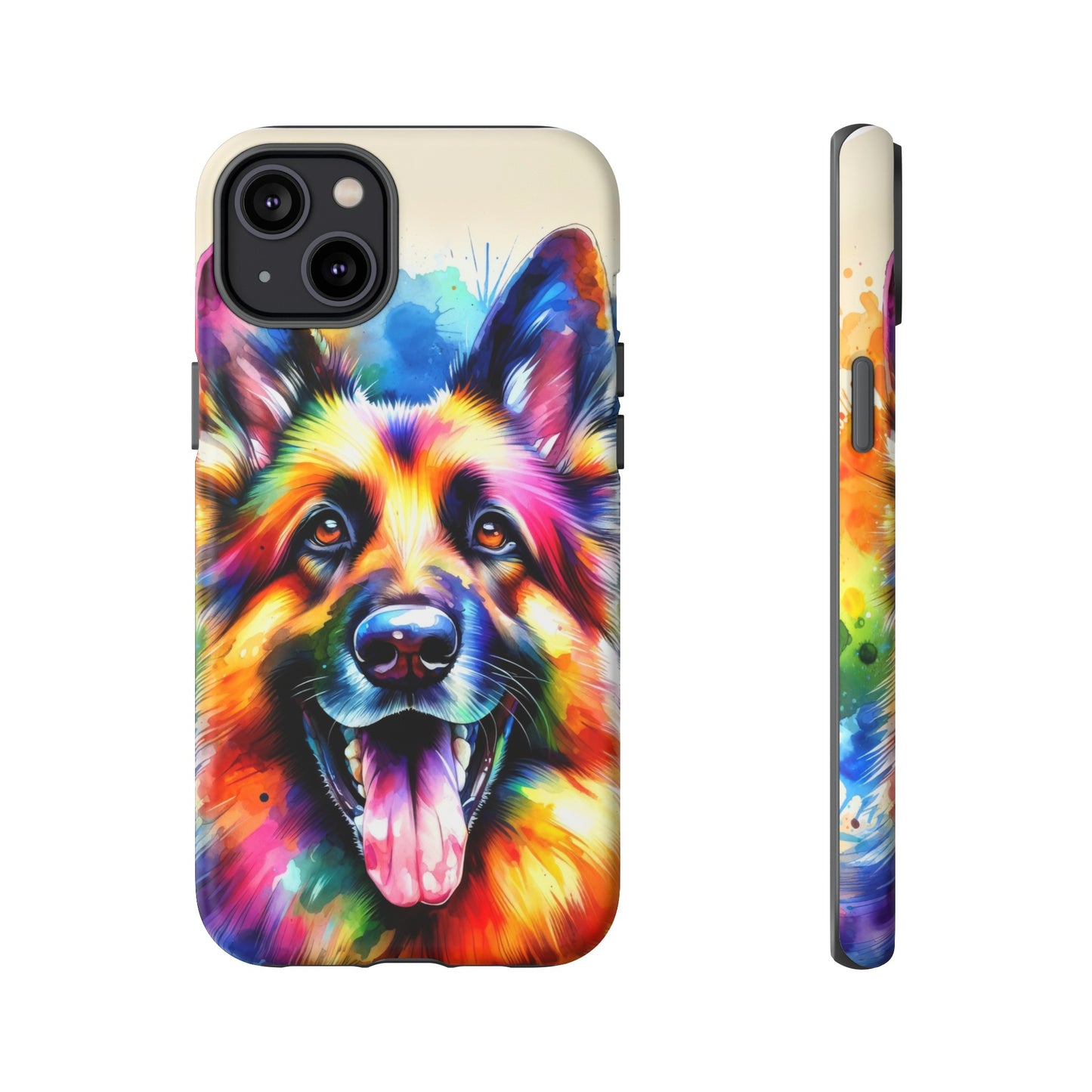 German Shepherd in Watercolor Tough Phone Case