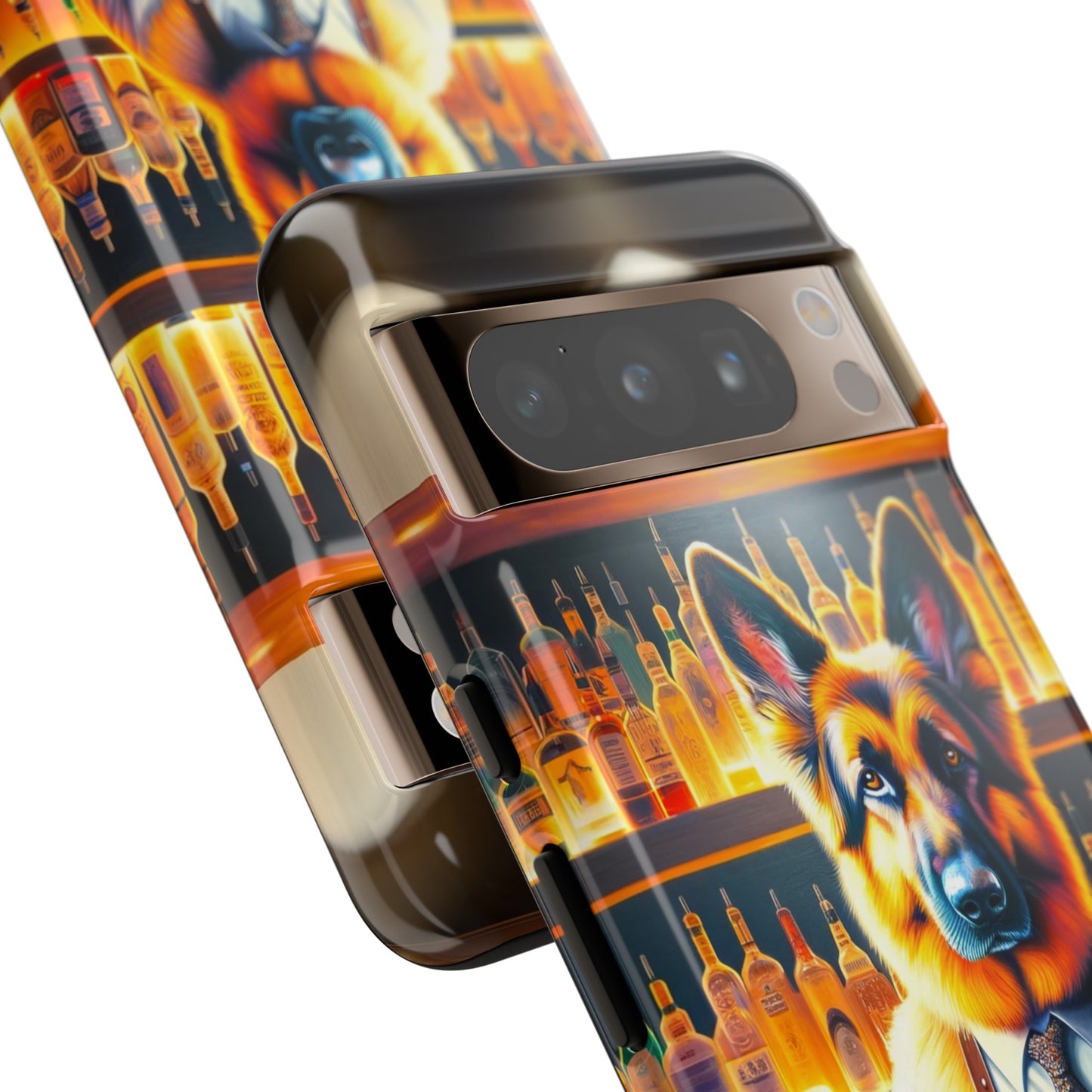 German Shepherd Tending a Bar Phone Case