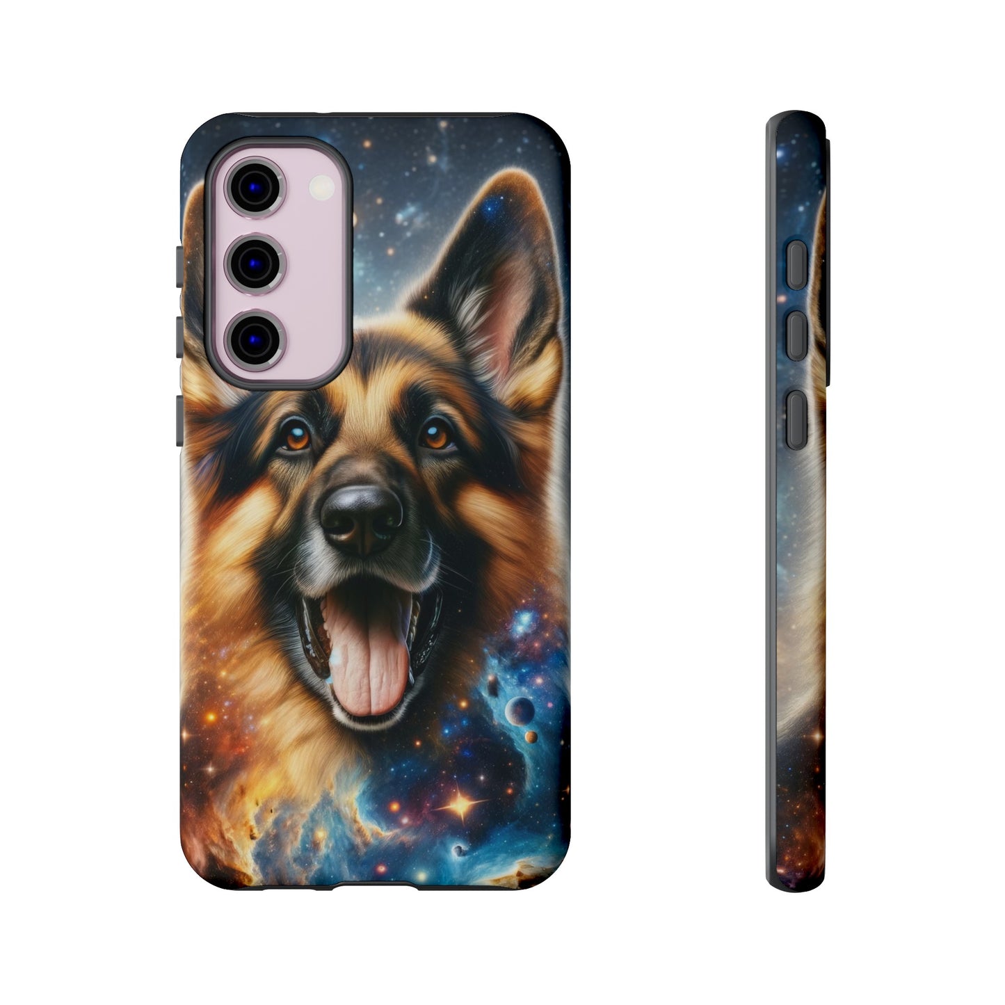 German Shepherd in Space Tough Phone Case