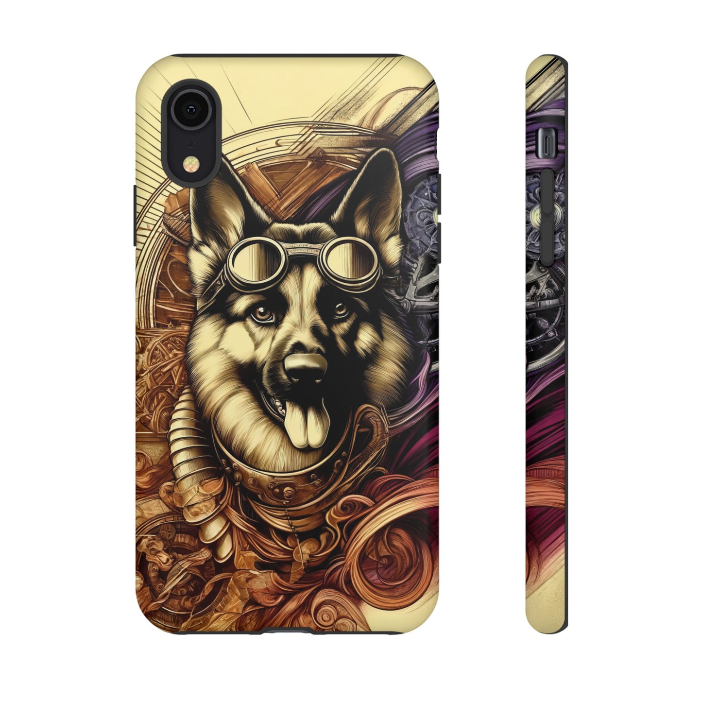 Steampunk German Shepherd Phone Case