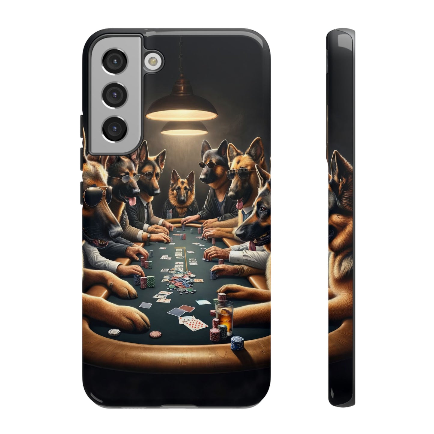 German Shepherds Playing Poker Tough Phone Case