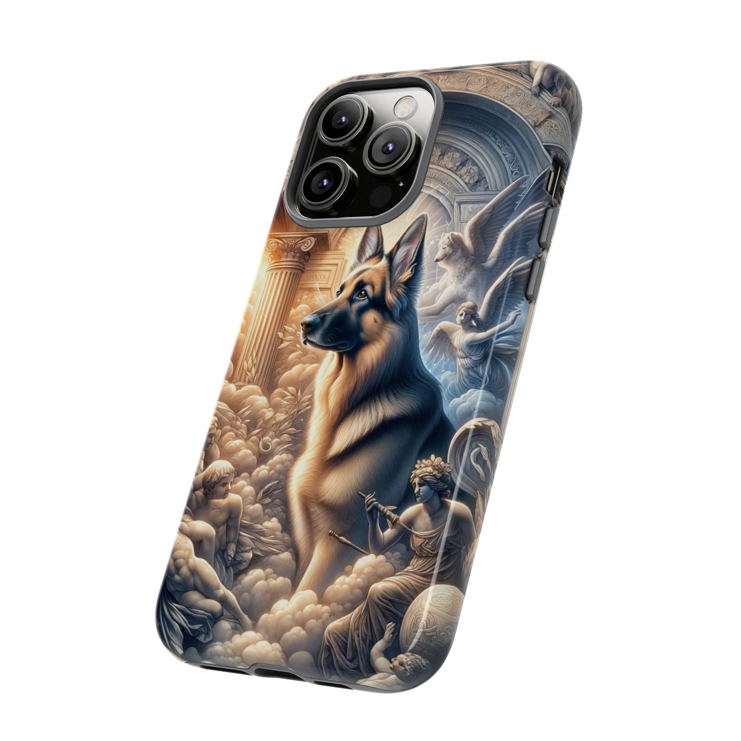 Neo-classicism and dreamy fantasy German Shepherd Phone Case