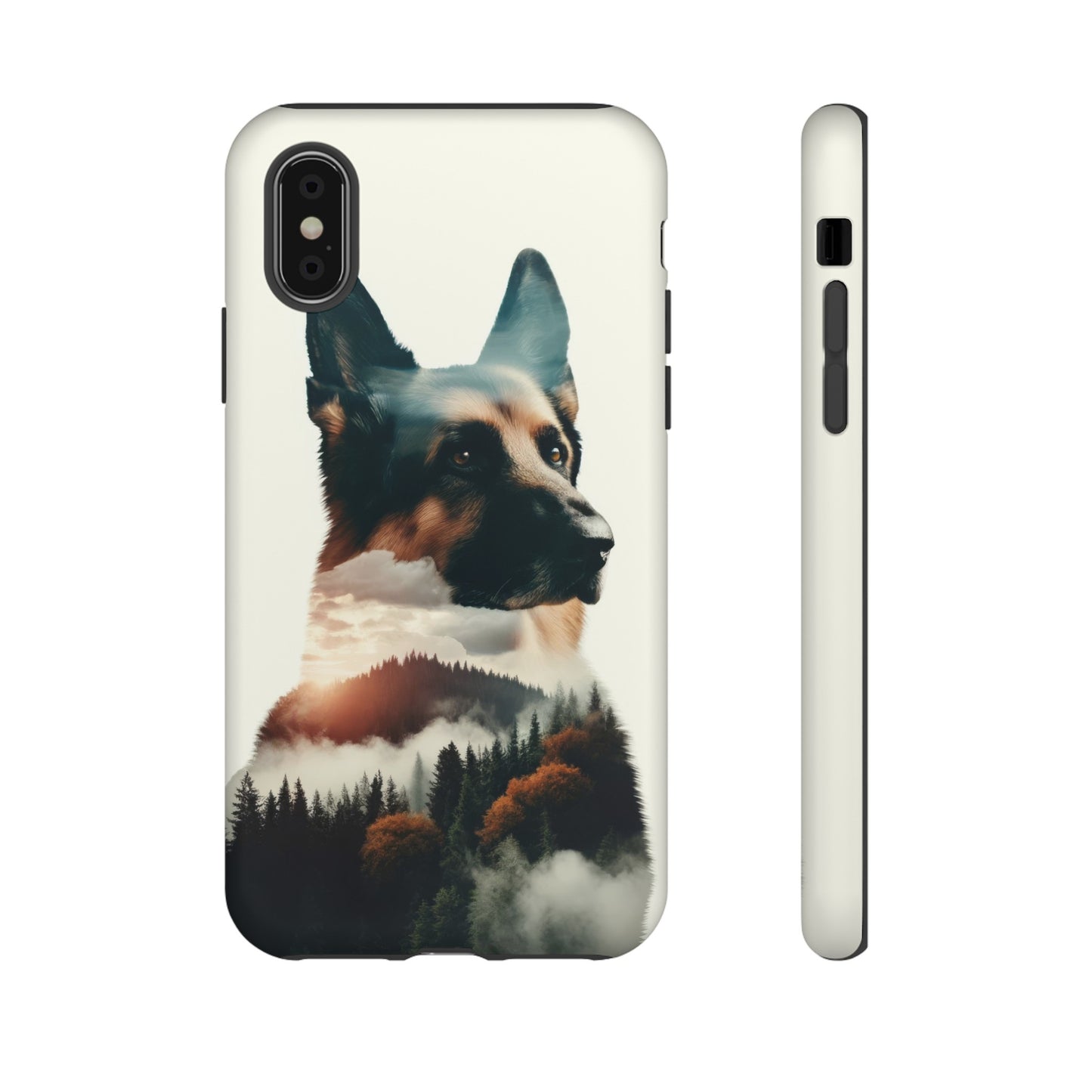 Romanticism and double exposure German Shepherd Phone Case