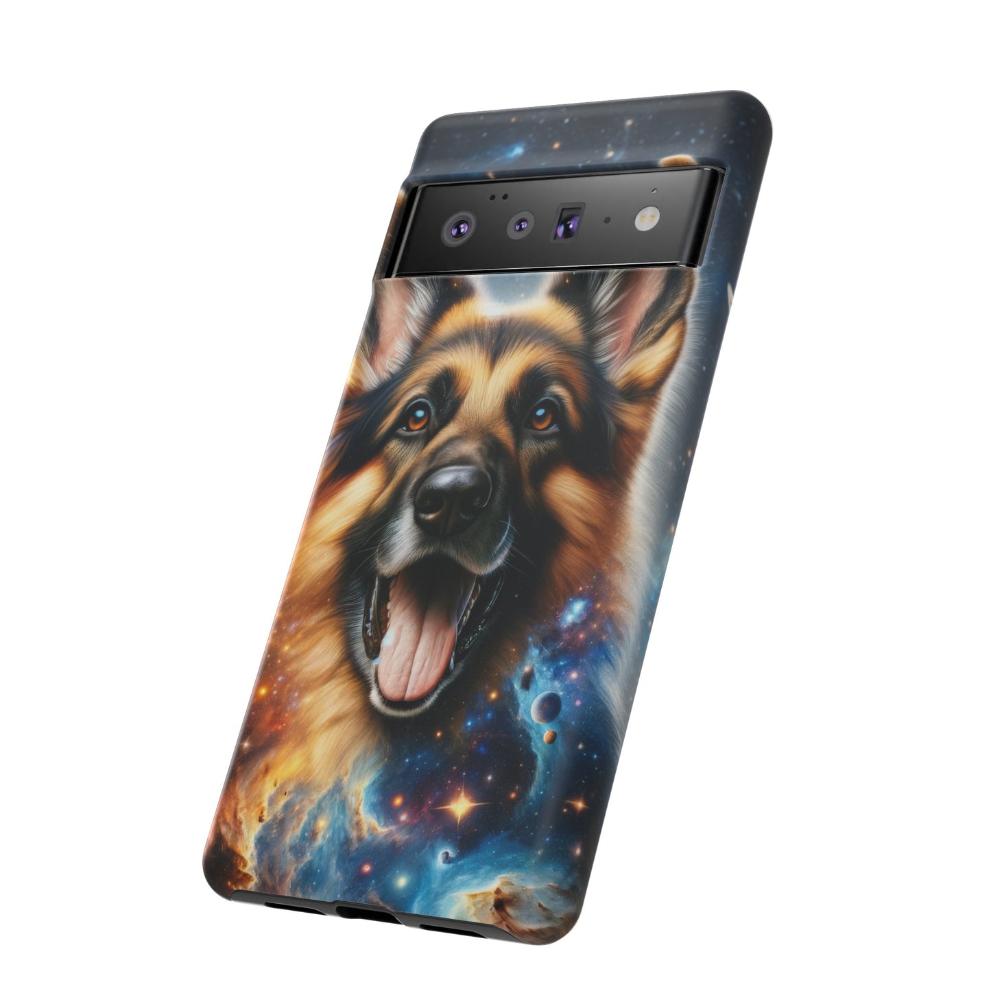 German Shepherd in Space Tough Phone Case