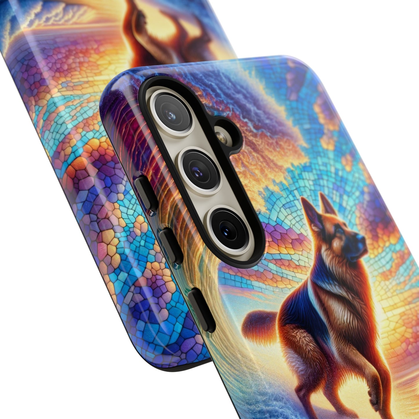 German Shepherd Surfing Phone Case