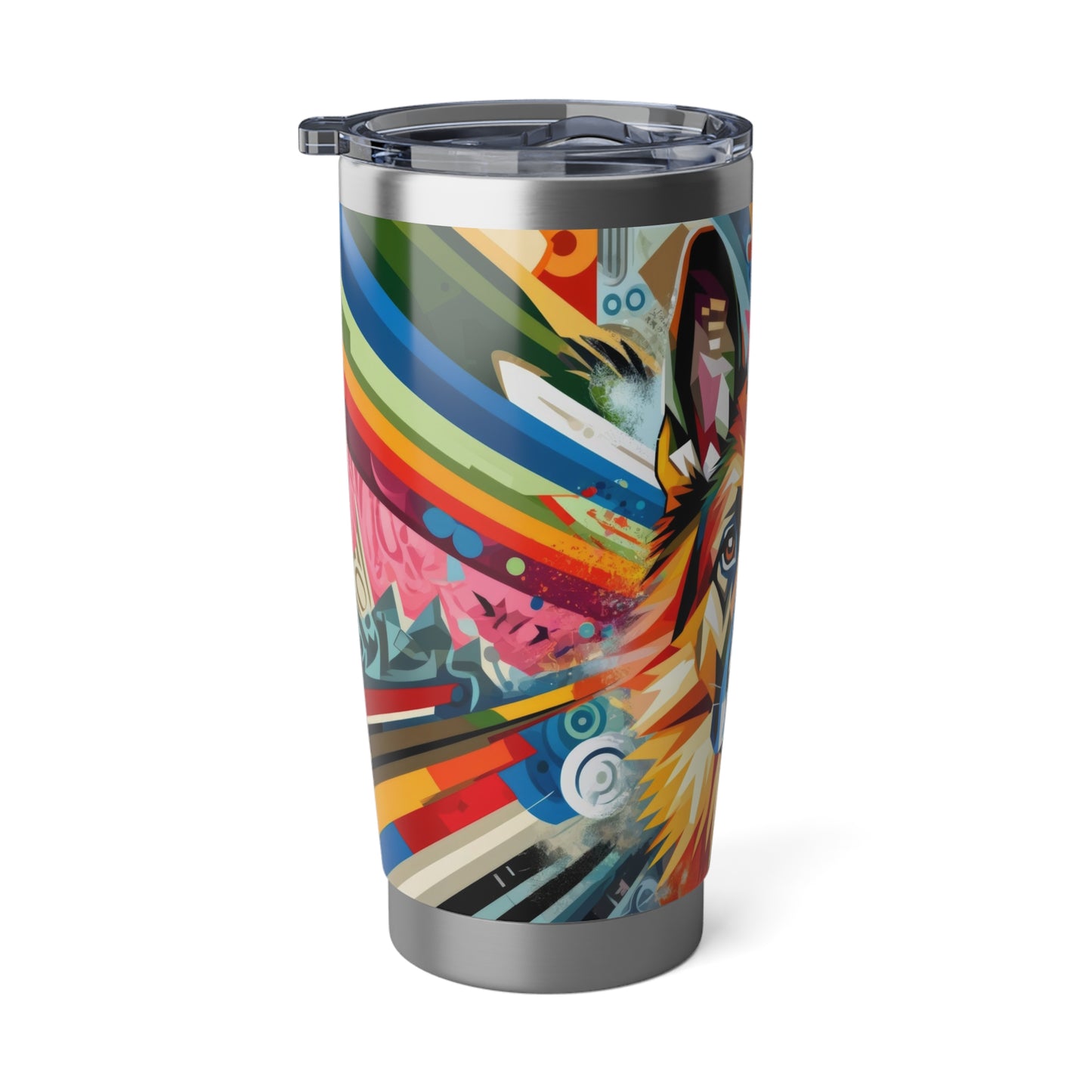 Cubist German Shepherd 20oz Tumbler