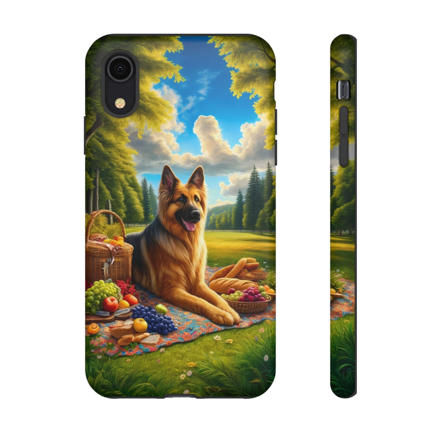 German Shepherd Giving a Speech Phone Case