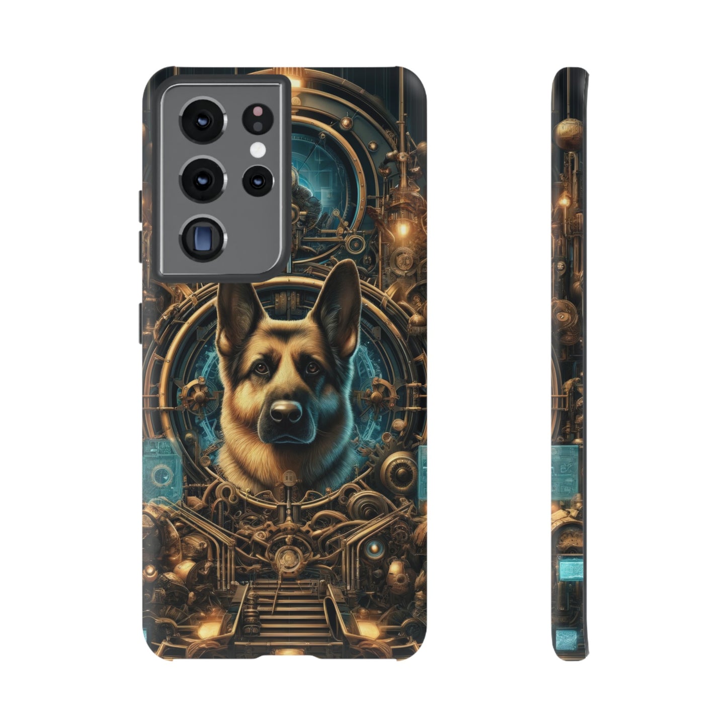 Steampunk Fantasy V2 German Shepherd Phone Case