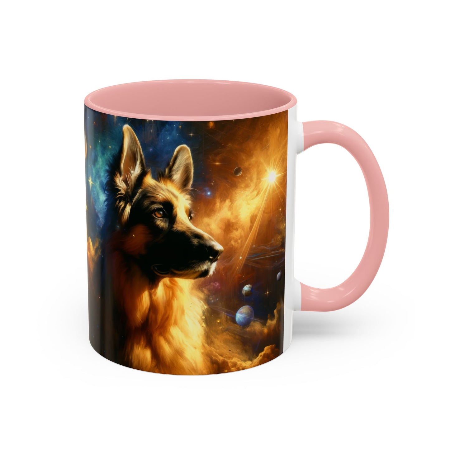 Sci-fi and stars-themed German Shepherd Coffee Mug