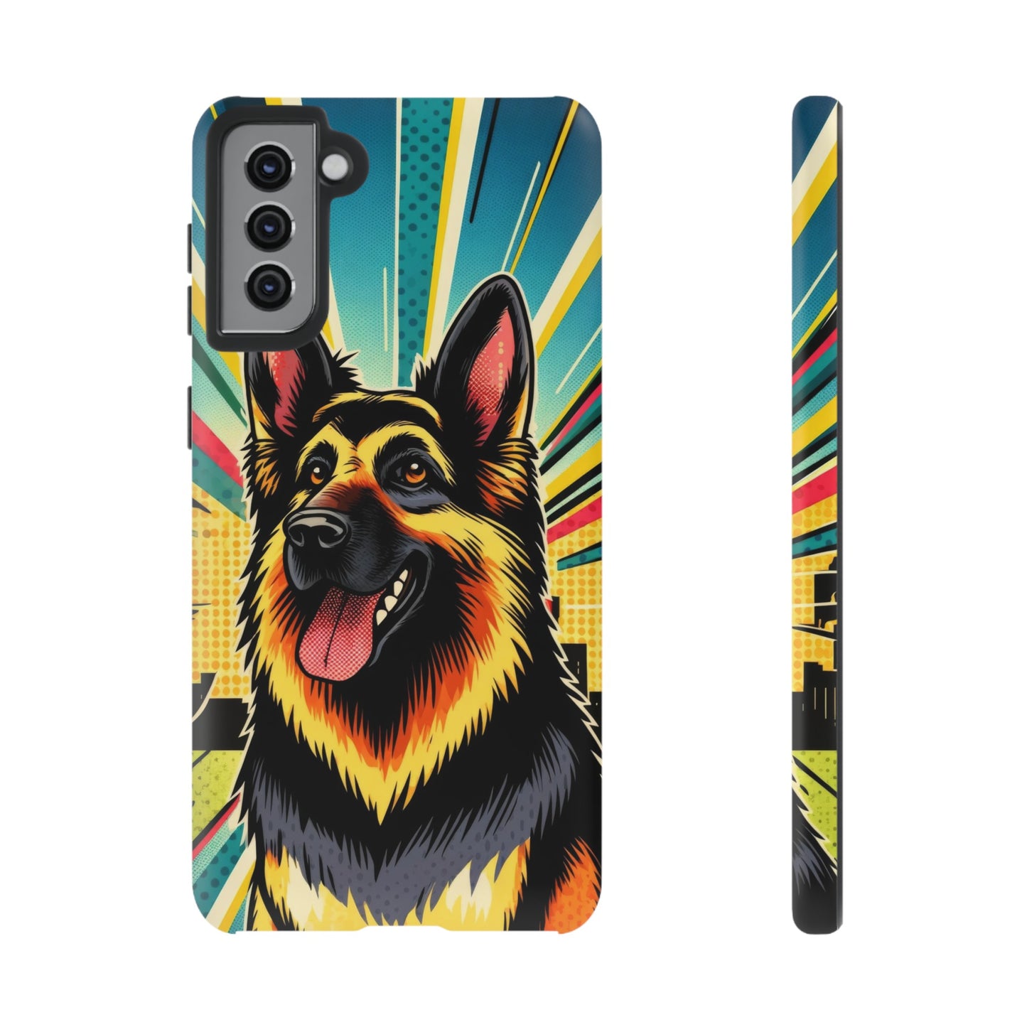 Comic style German Shepherd Phone Case