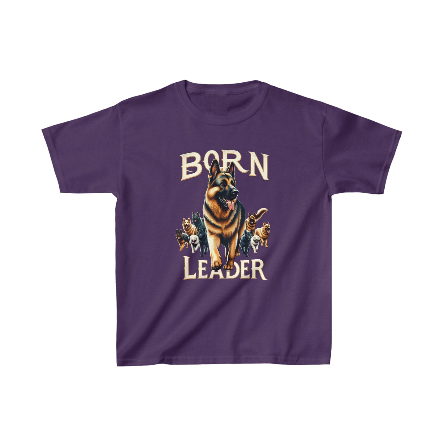 Born Leader Kids Size T-Shirt (Multi colors) (German Shepherd)