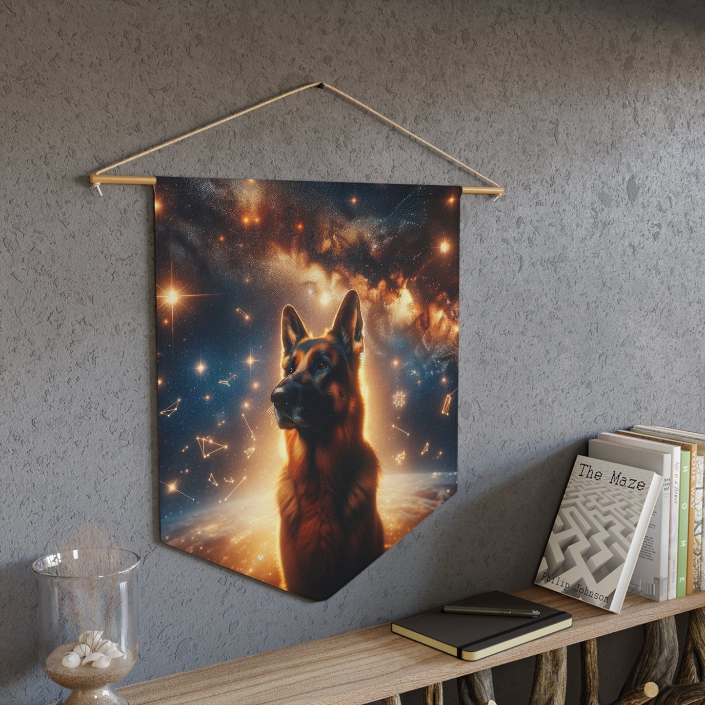 Star German Shepherd Pennant