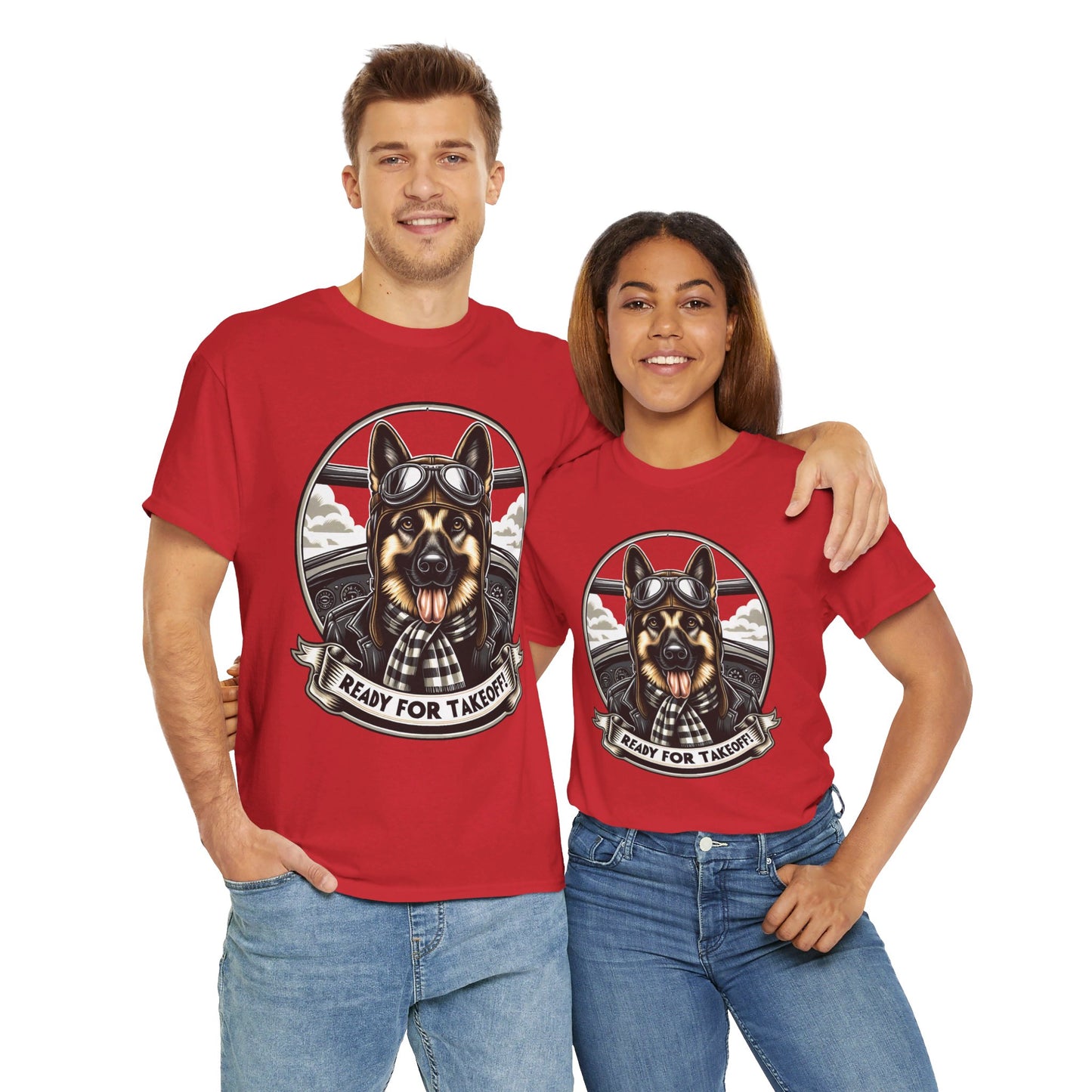 Ready for Takeoff! T-Shirt (13 colors) (German Shepherd)