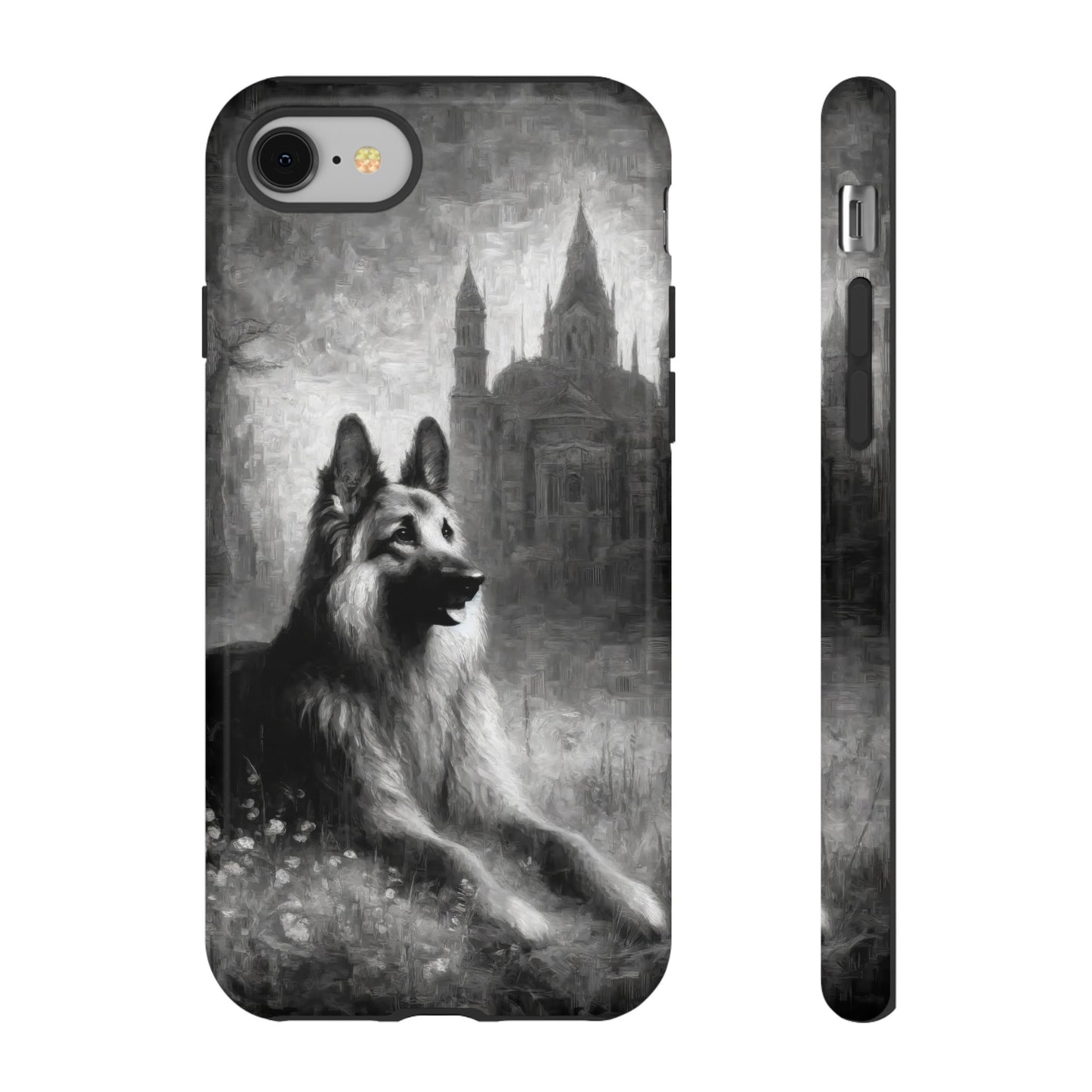 Neo-impressionism German Shepherd Phone Case