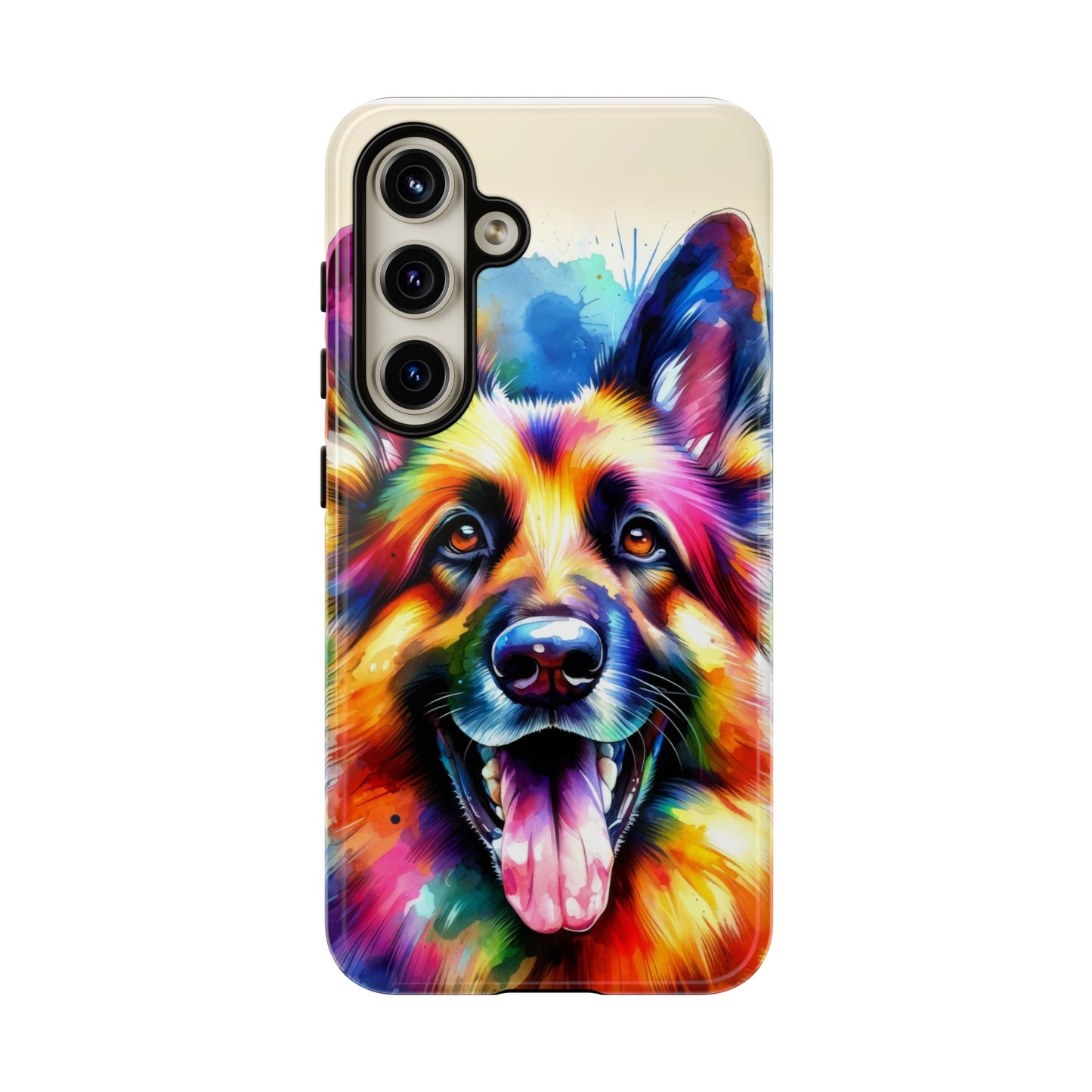 German Shepherd in Watercolor Tough Phone Case