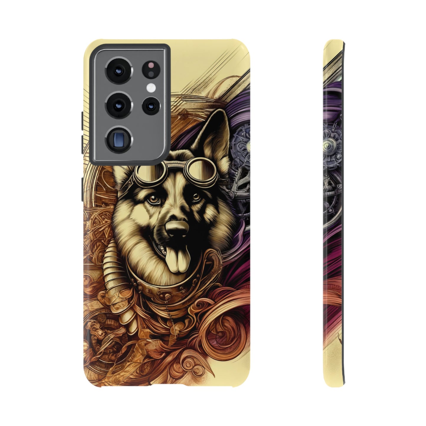 Steampunk German Shepherd Phone Case