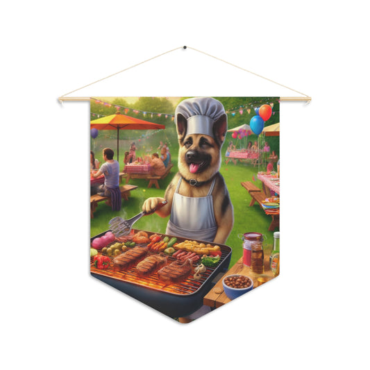 German Shepherd Barbecue Party Pennant