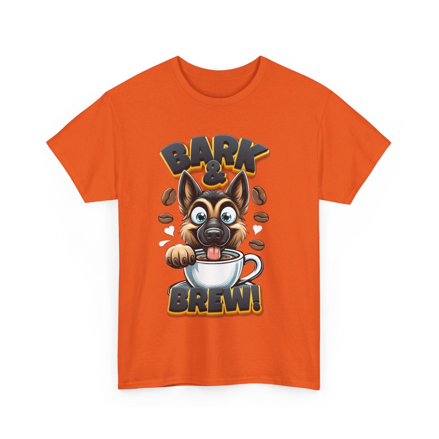 Bark and Brew T-Shirt (13 colors) (German Shepherd)