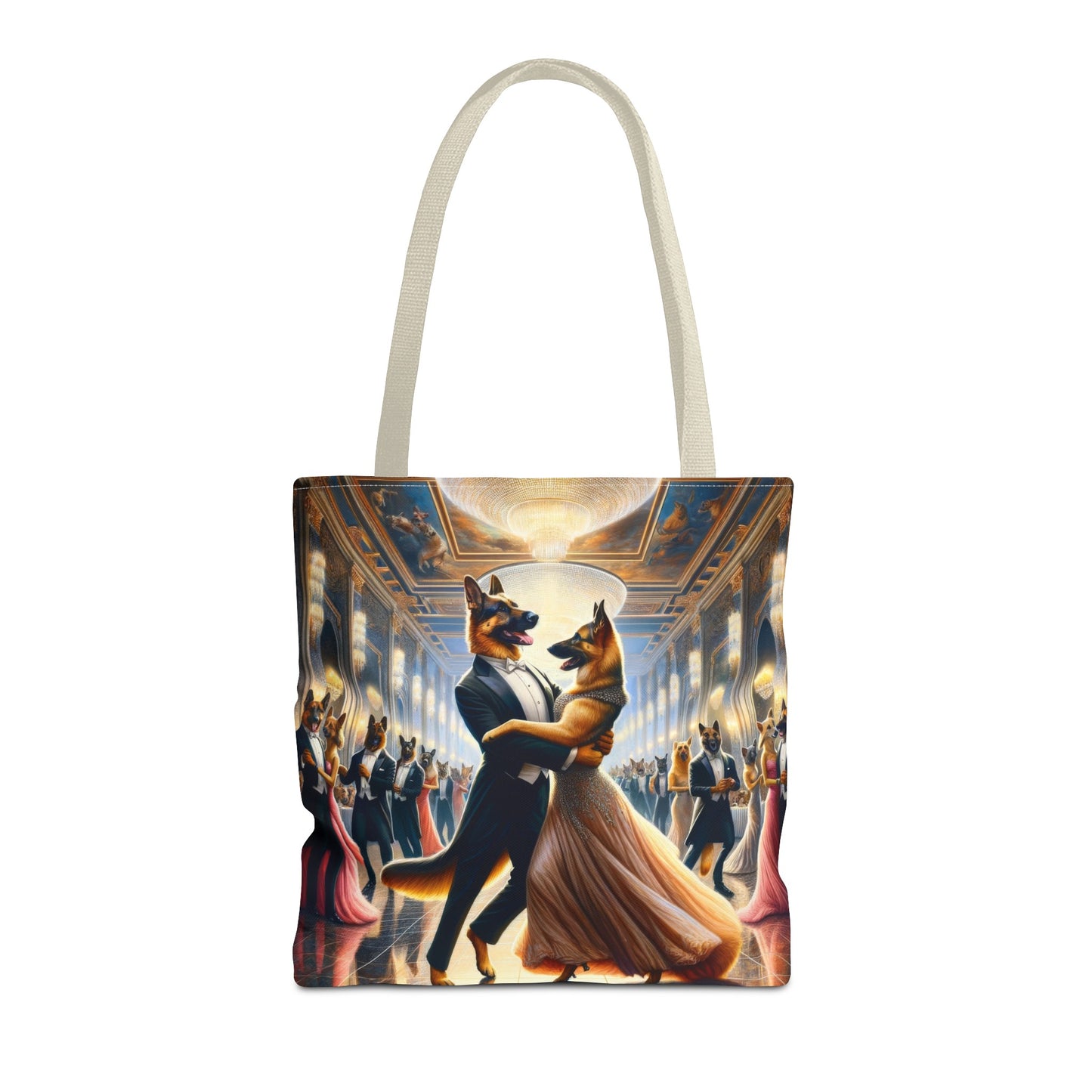 Dancing German Shepherds Tote Bag