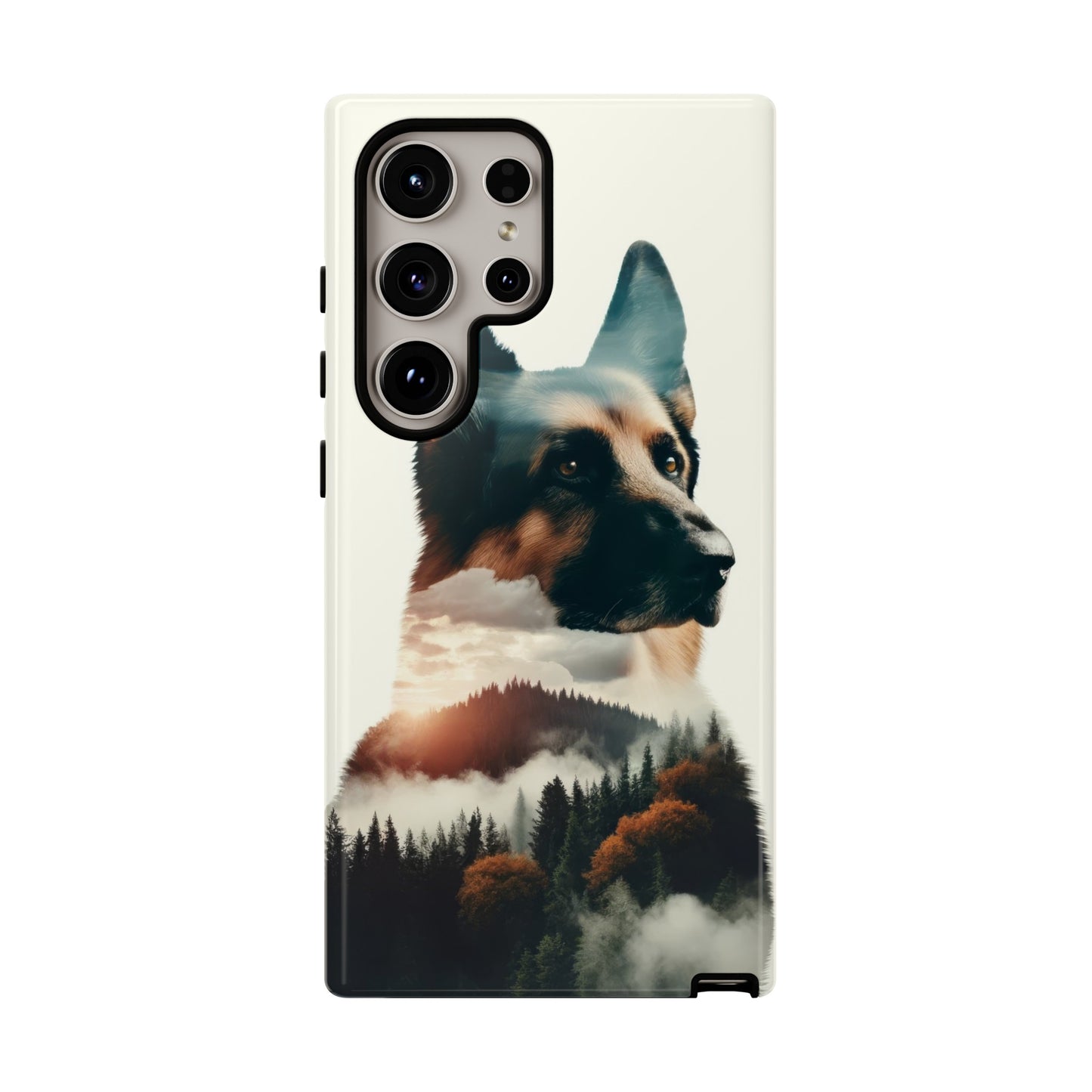 Romanticism and double exposure German Shepherd Phone Case