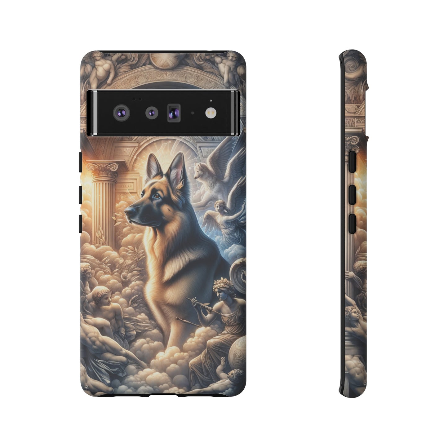 Neo-classicism and dreamy fantasy German Shepherd Phone Case