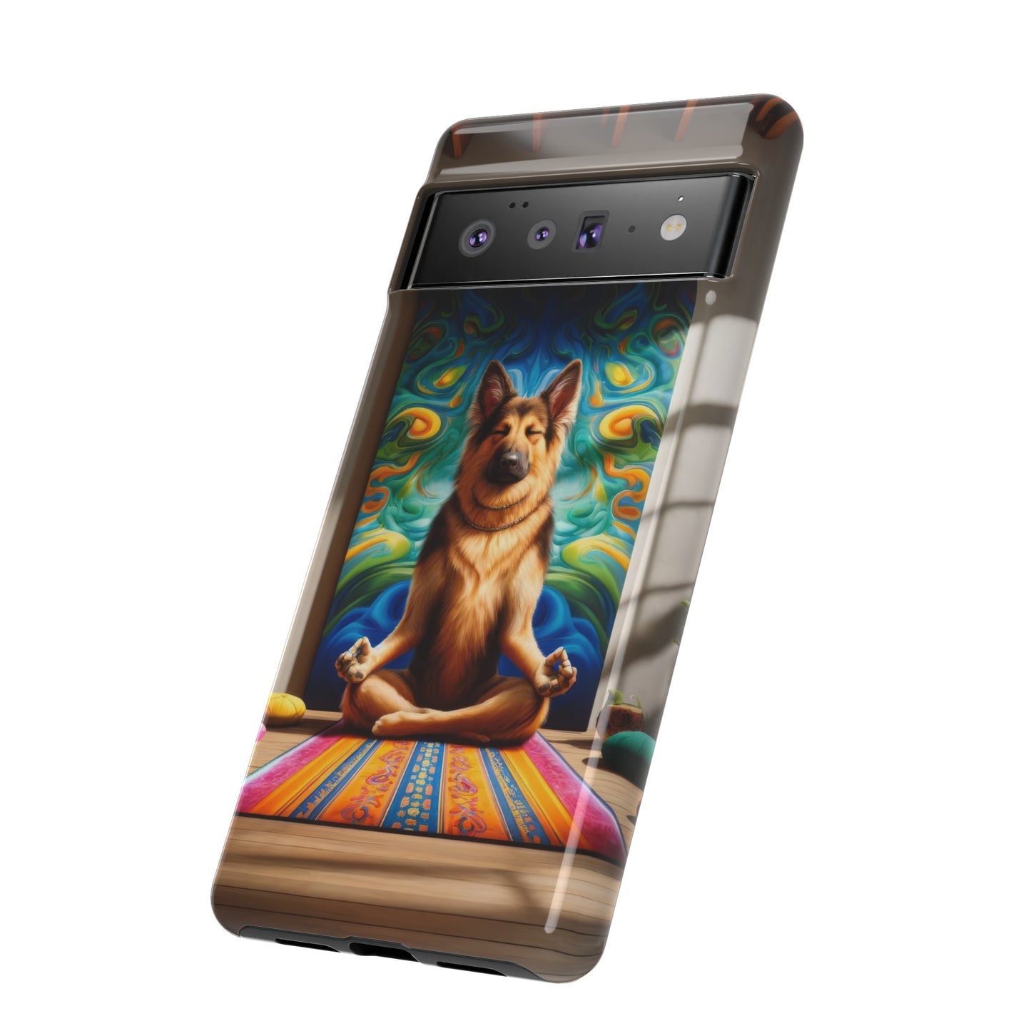 German Shepherd Meditating Phone Case