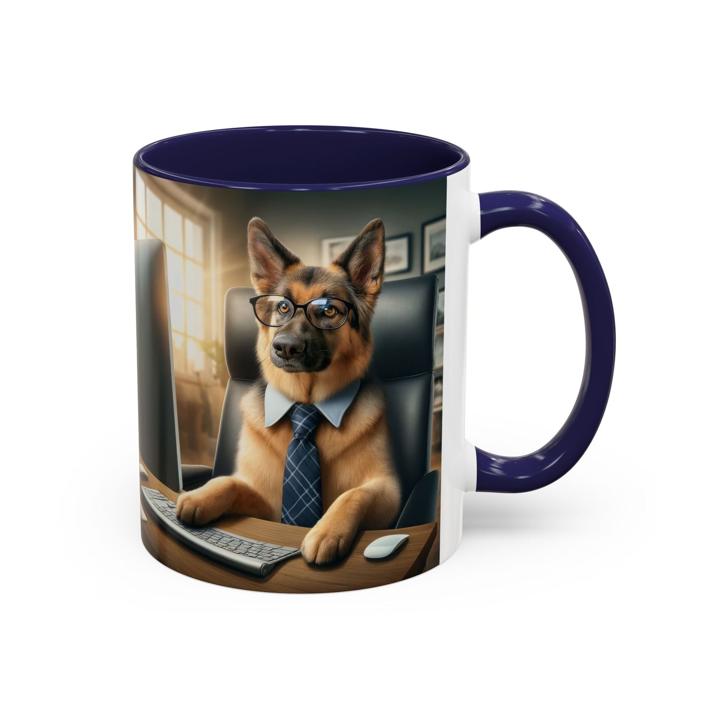 German Shepherd Working Accent Coffee Mug, 11oz