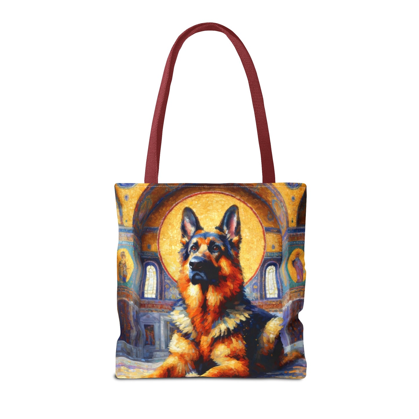 Neo-impressionist German Shepherd Tote Bag