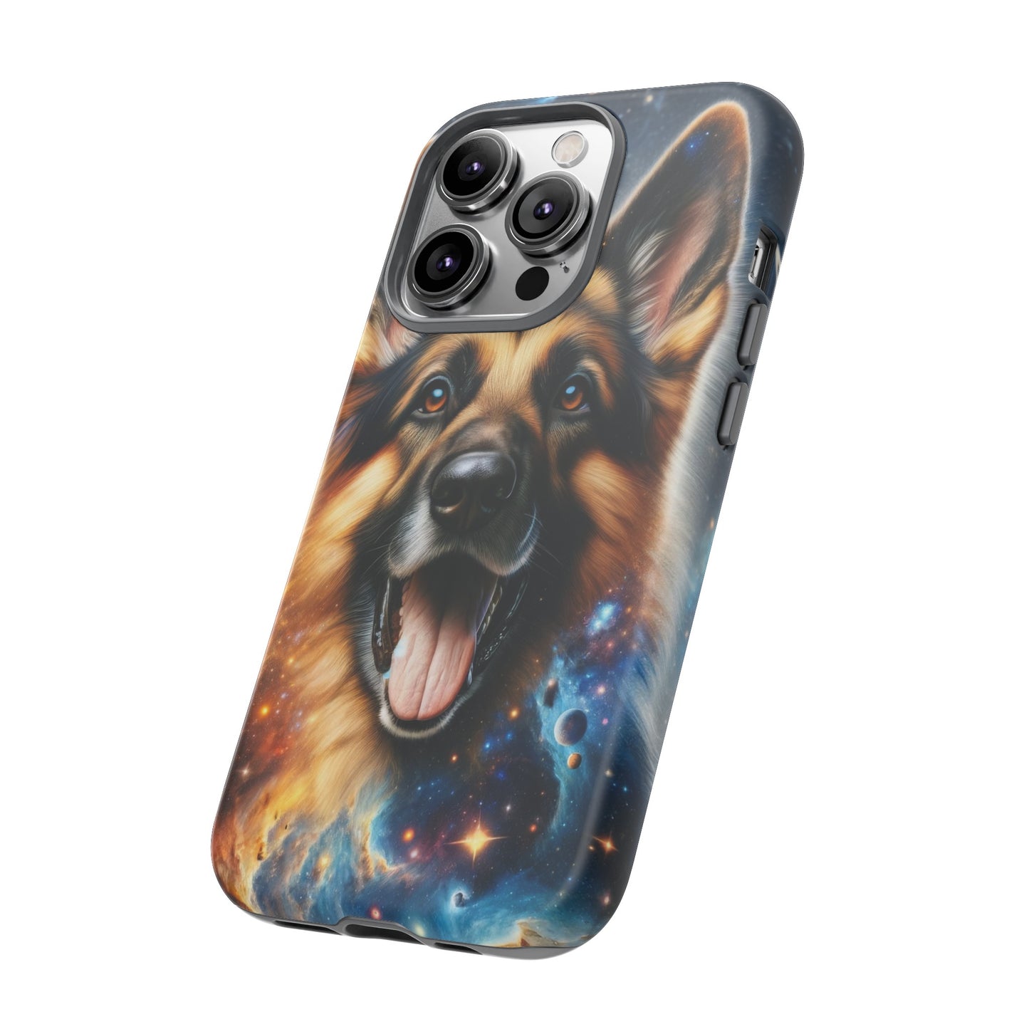 German Shepherd in Space Tough Phone Case