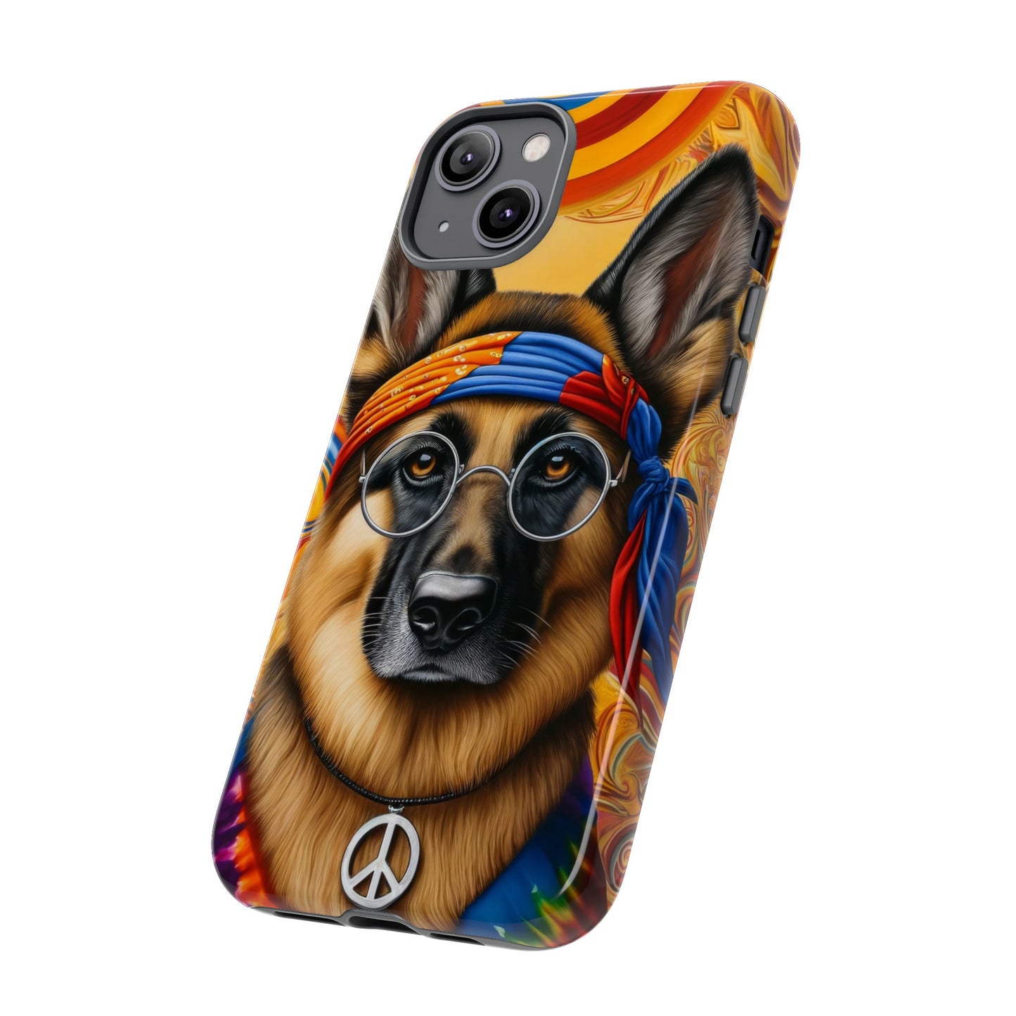 Hippie German Shepherd Tough Phone Case