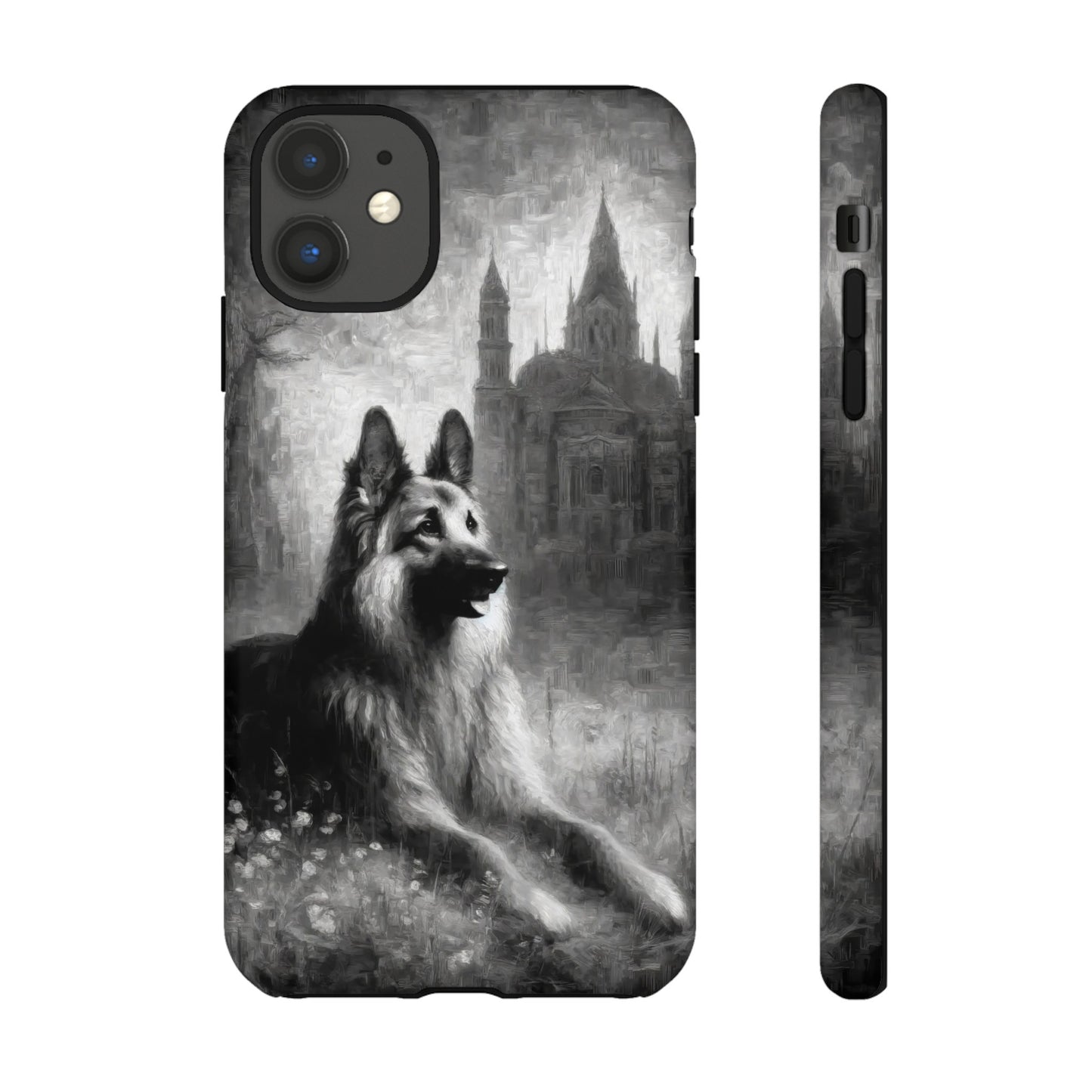 Neo-impressionism German Shepherd Phone Case