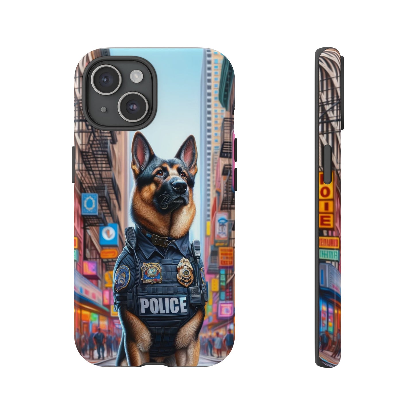 German Shepherd Police Officer Phone Case