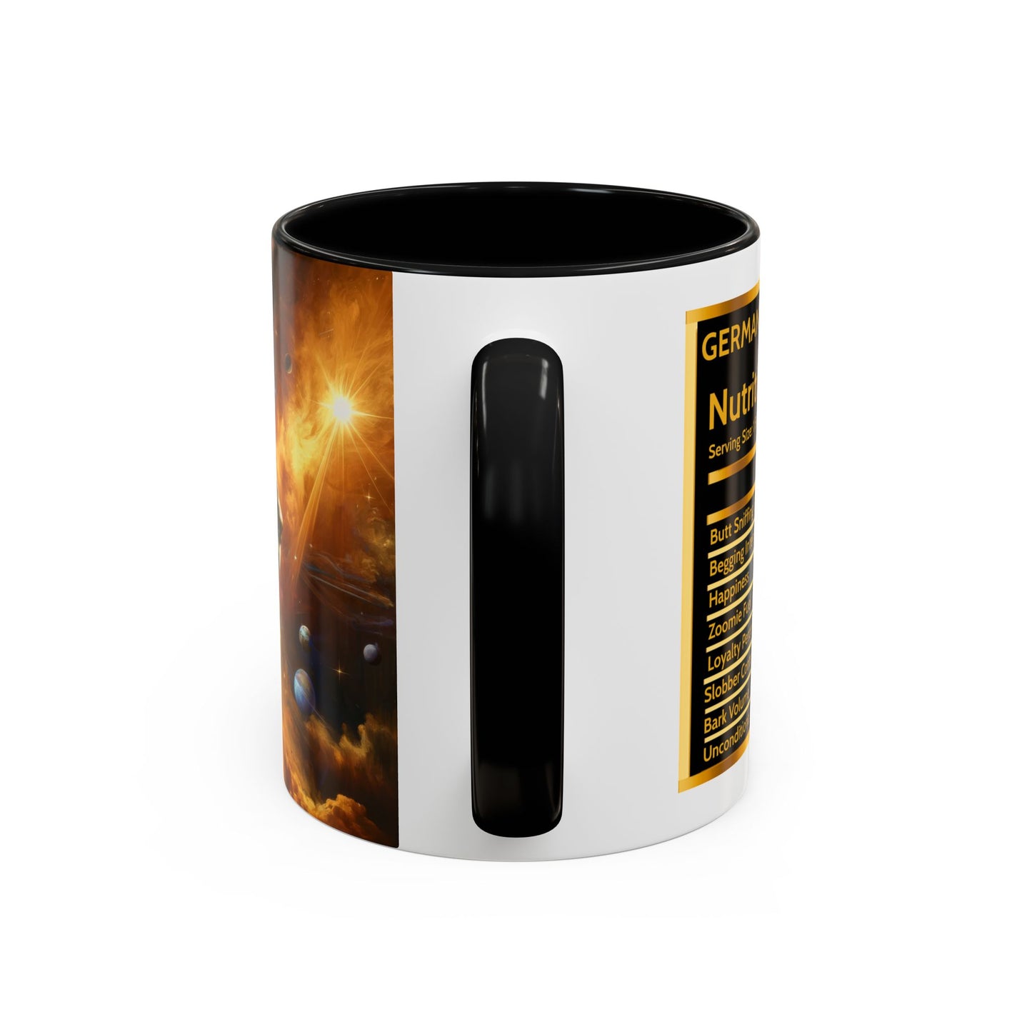 Sci-fi and stars-themed German Shepherd Coffee Mug