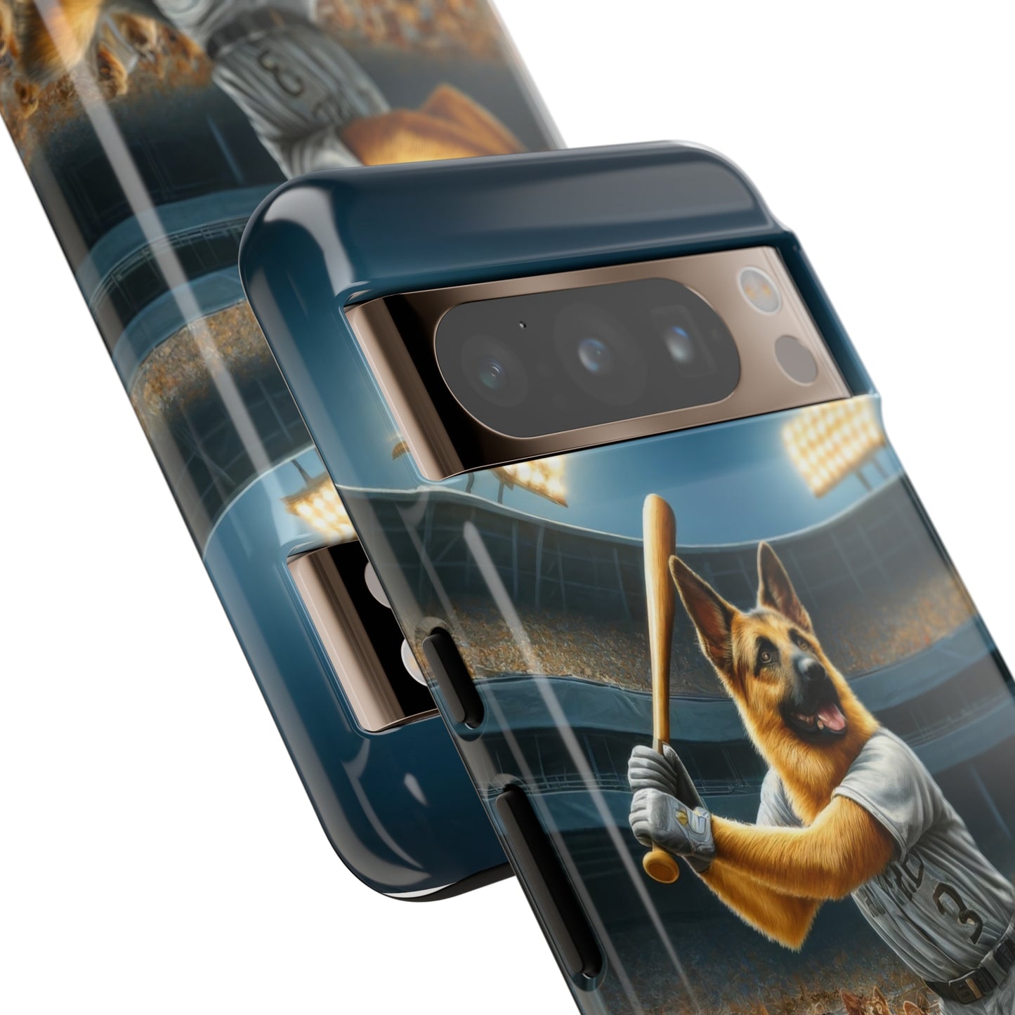 German Shepherd Playing Baseball Tough Phone Case