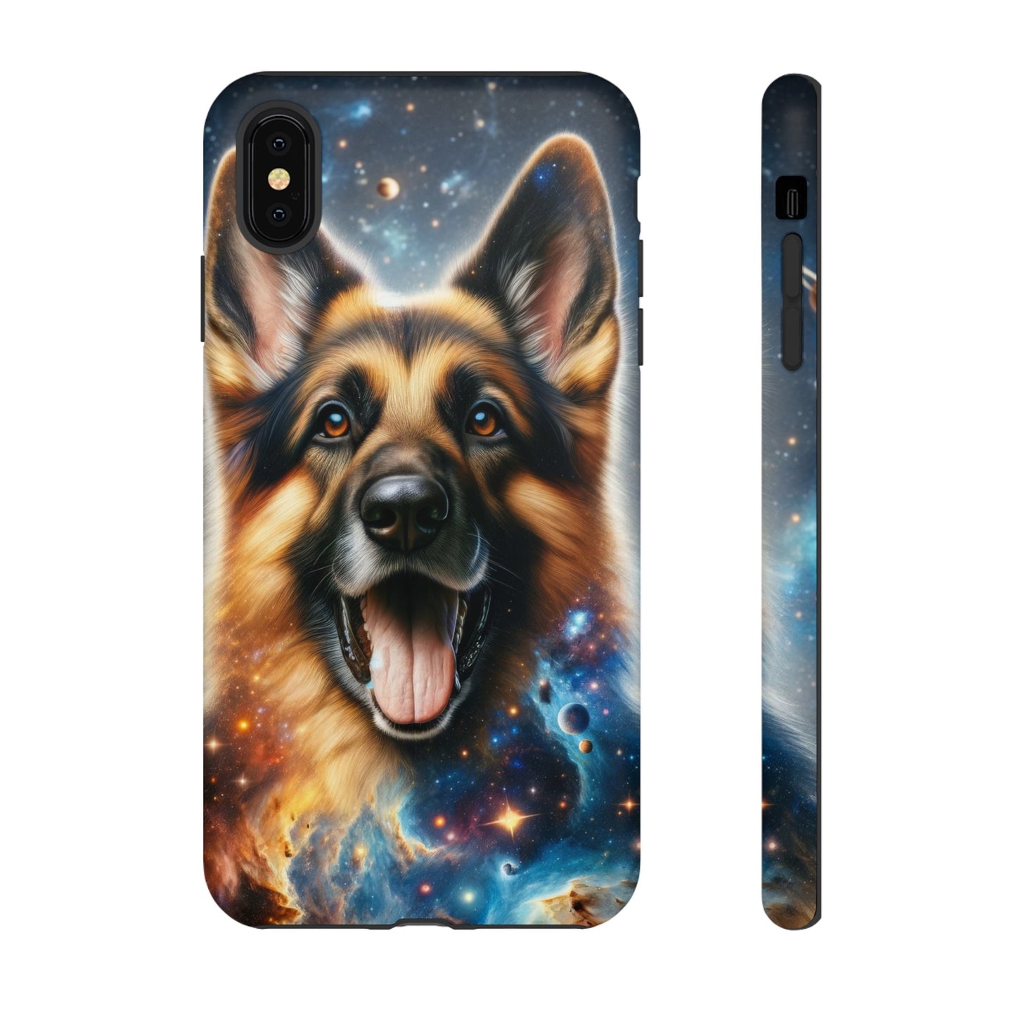 German Shepherd in Space Tough Phone Case