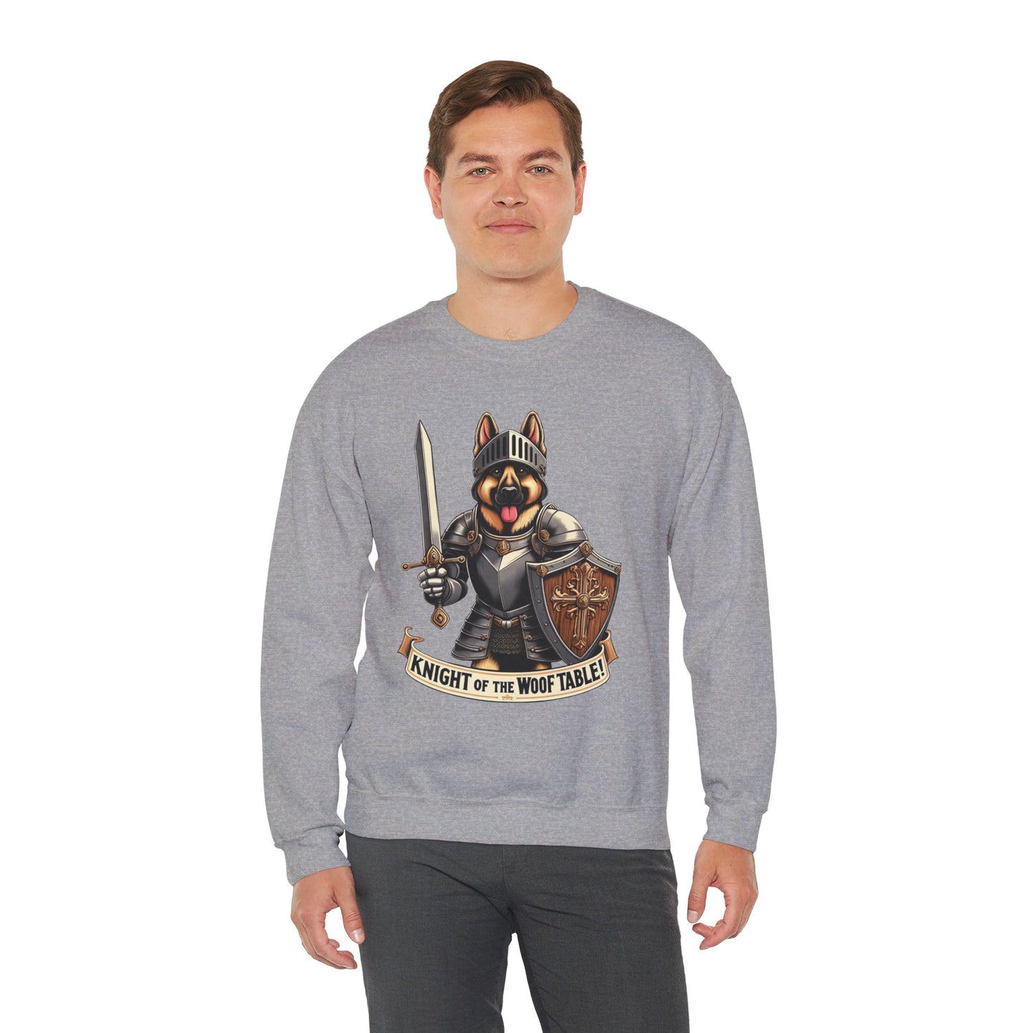 Knight of the Wolf Table Sweatshirt (10 colors) (German Shepherd)