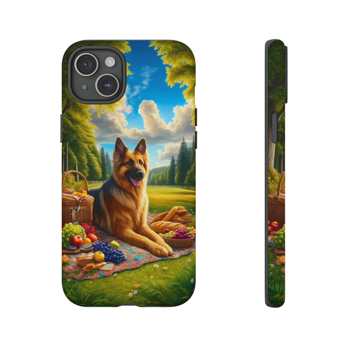 German Shepherd Giving a Speech Phone Case