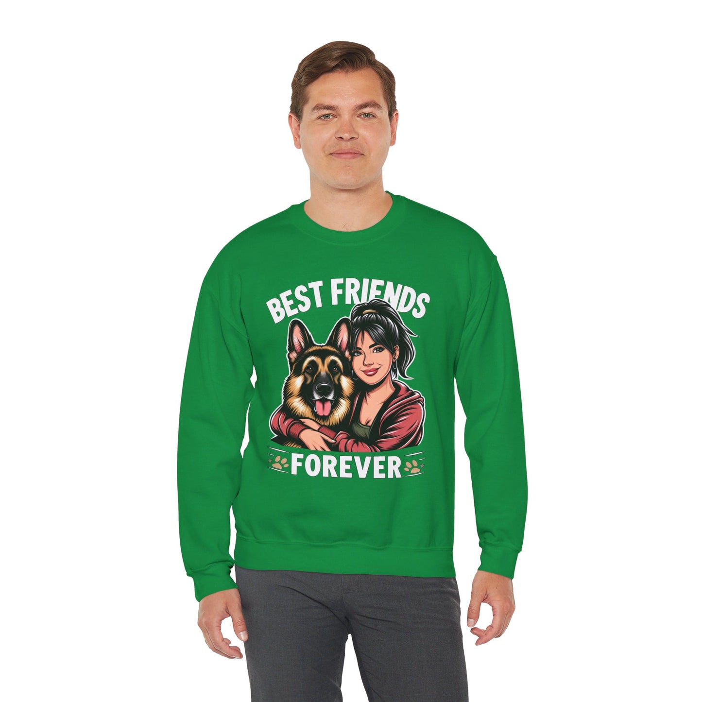 Best Friends Forever Sweatshirt (10 colors) (German Shepherd)