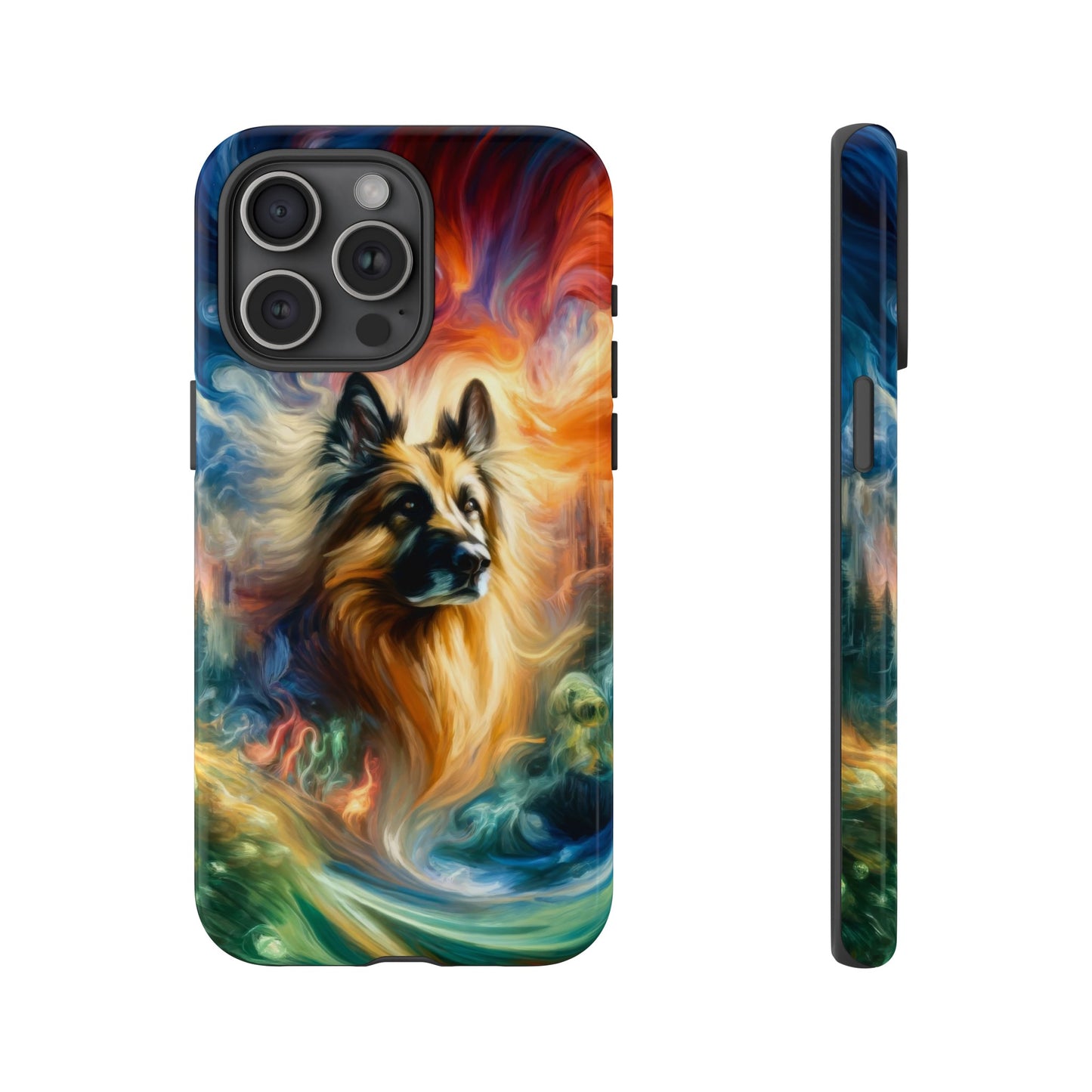 Expressionism and fantasy German Shepherd Phone Case