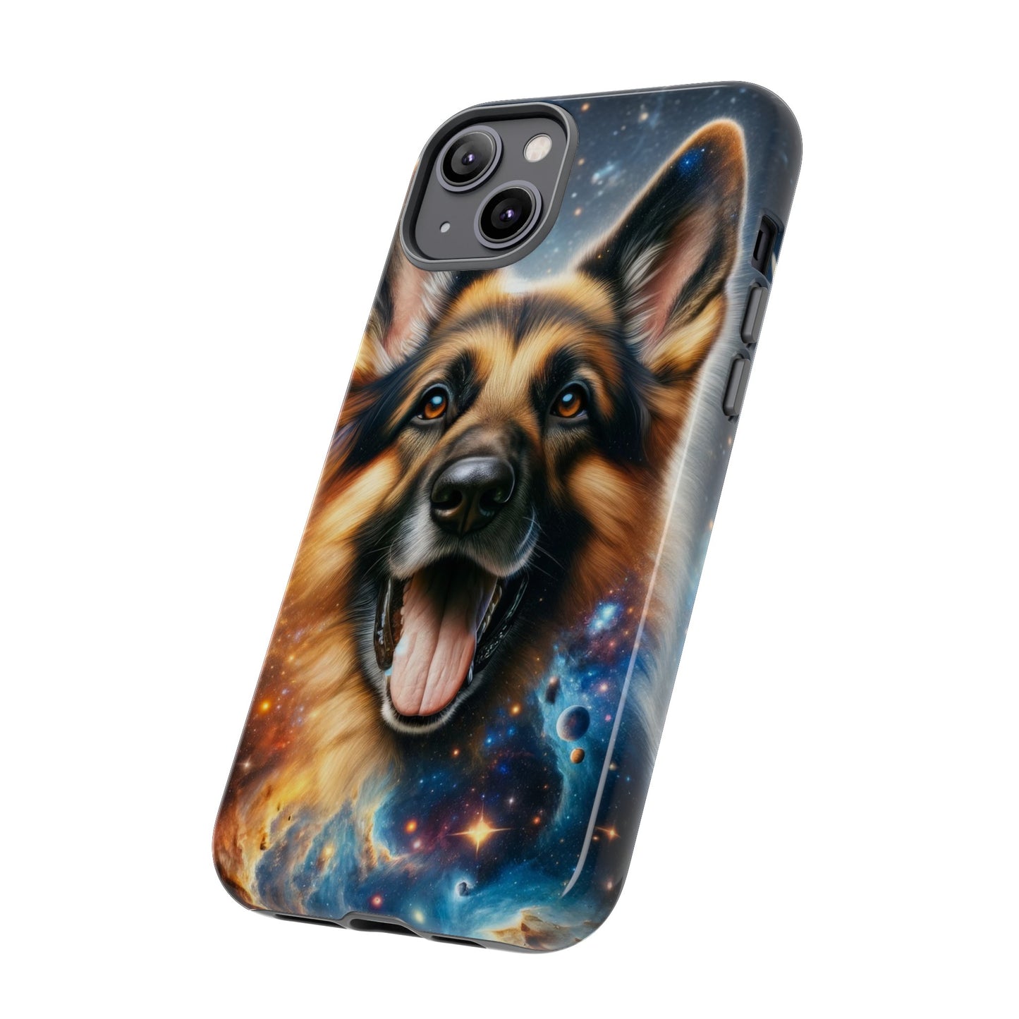 German Shepherd in Space Tough Phone Case