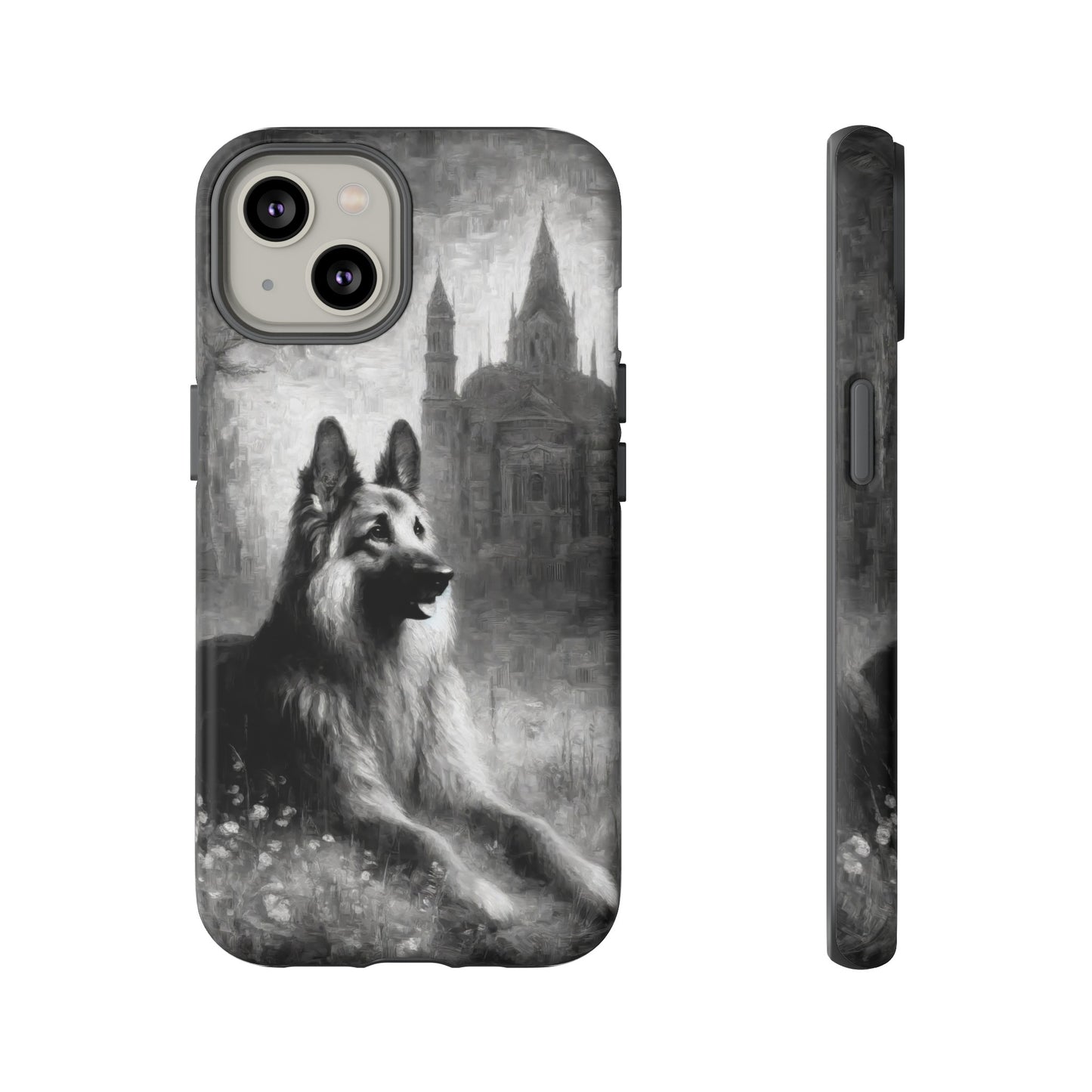 Neo-impressionism German Shepherd Phone Case