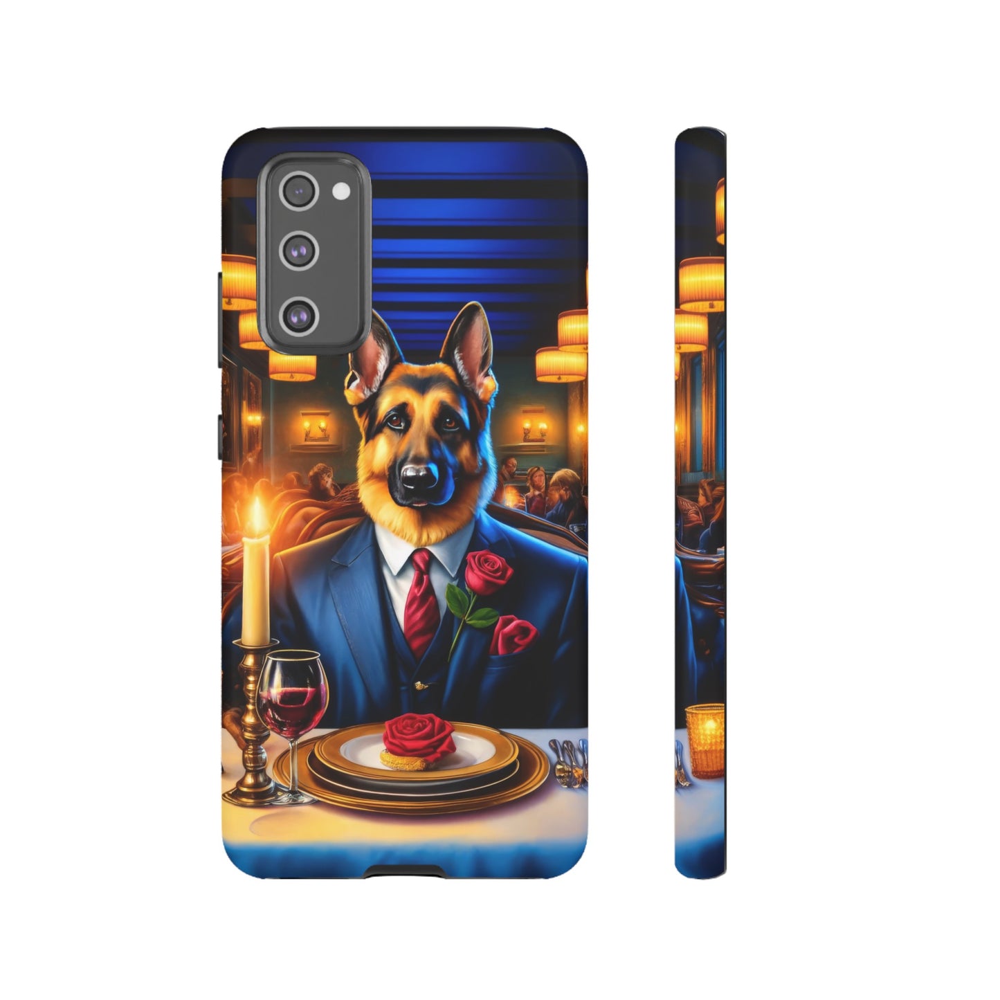 German Shepherd Going on a Date at a Restaurant Phone Case