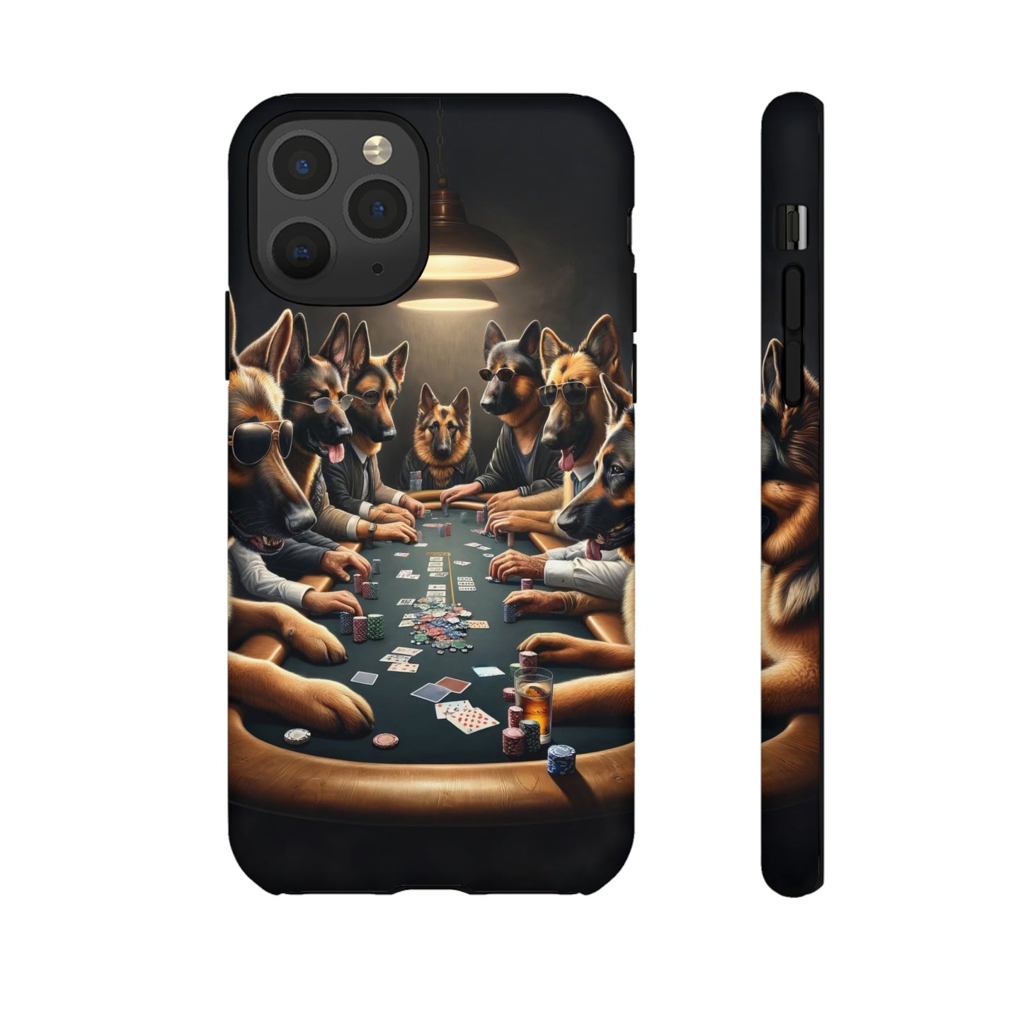 German Shepherds Playing Poker Tough Phone Case