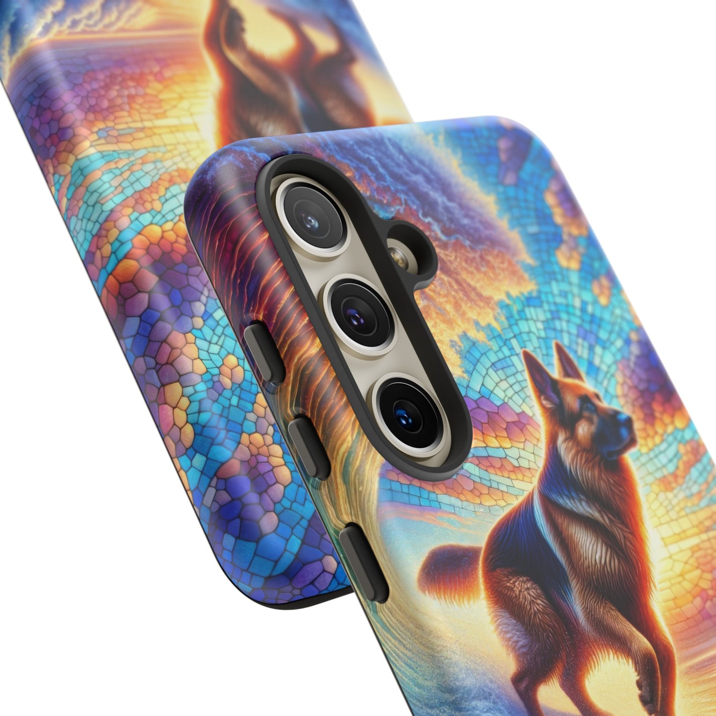 German Shepherd Surfing Phone Case