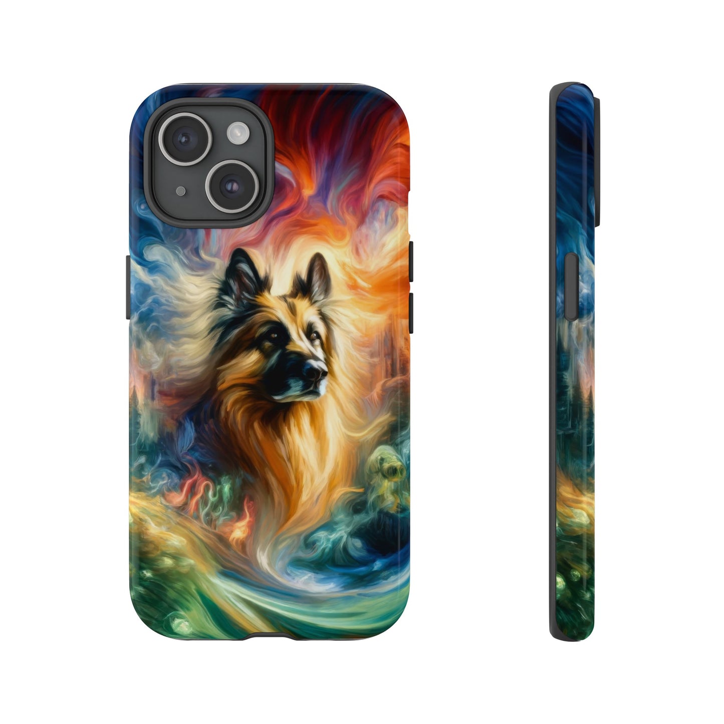 Expressionism and fantasy German Shepherd Phone Case