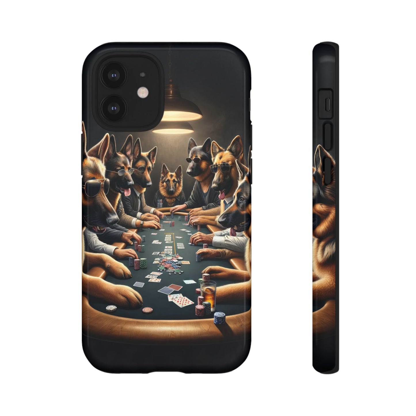 German Shepherds Playing Poker Tough Phone Case