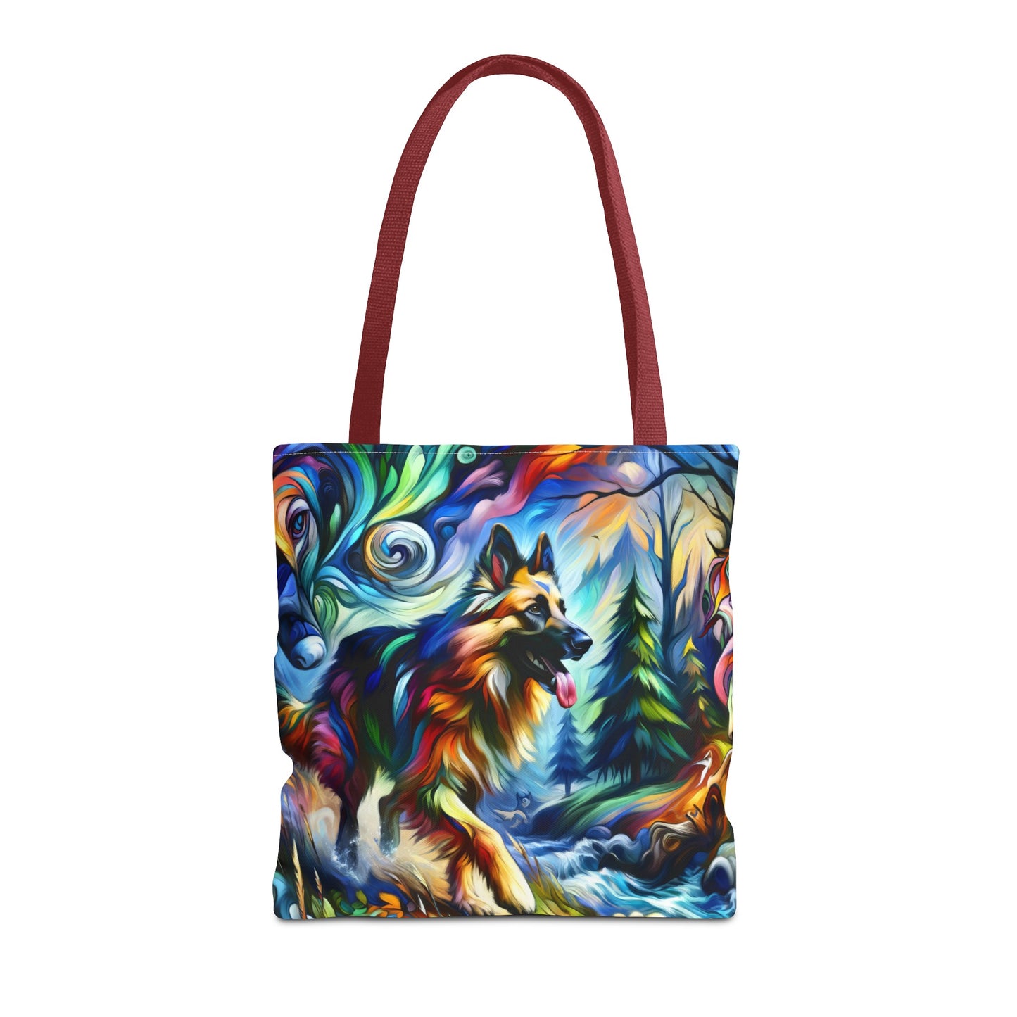 Fantasy and fauvism German Shepherd Tote Bag