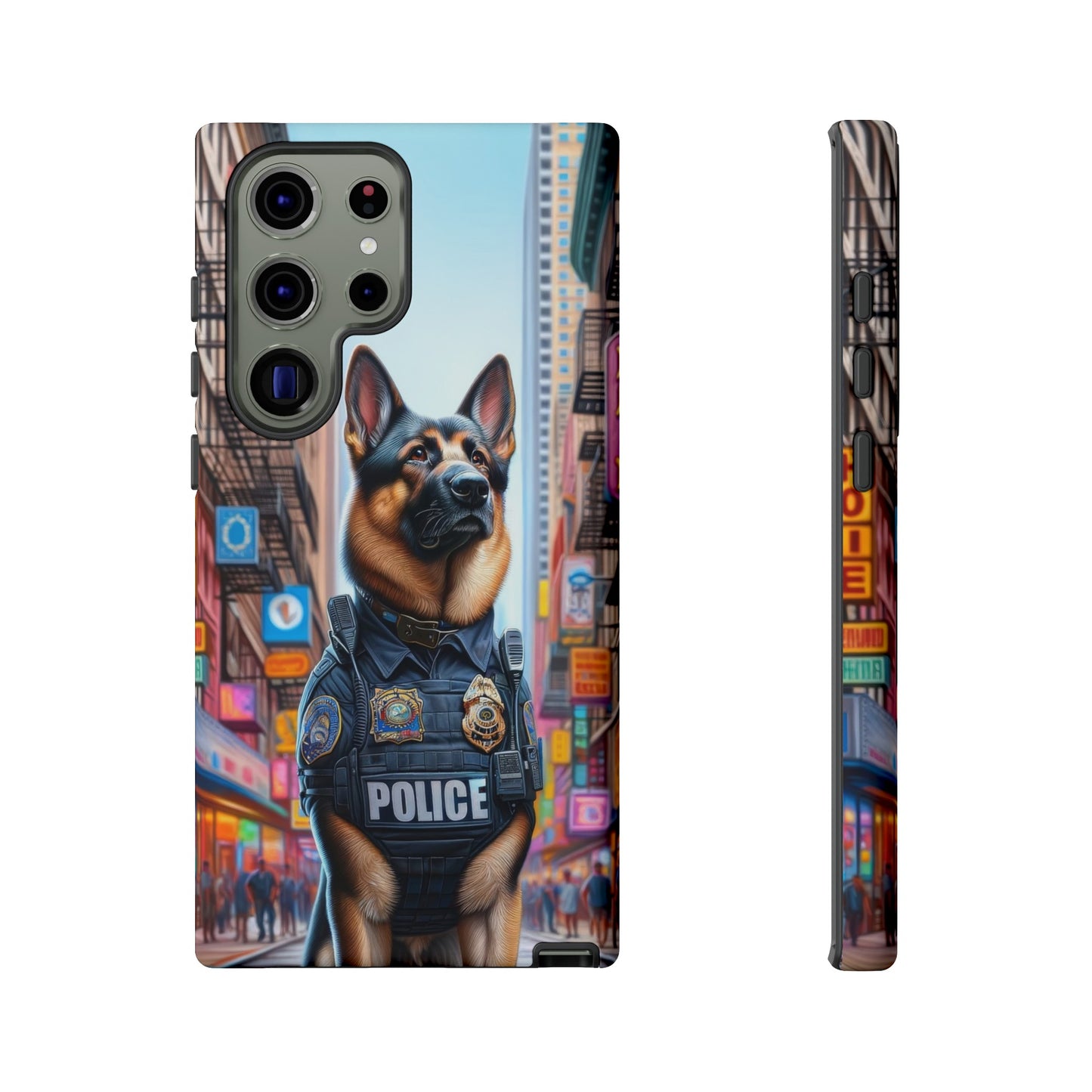 German Shepherd Police Officer Phone Case